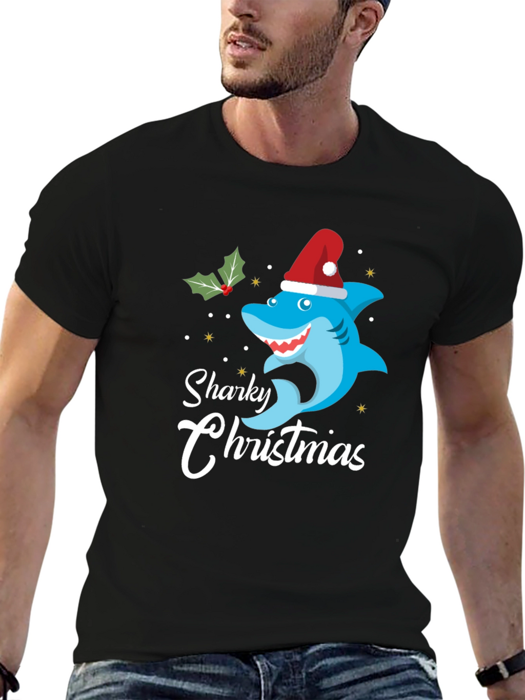 Sharky Christmas T-Shirt