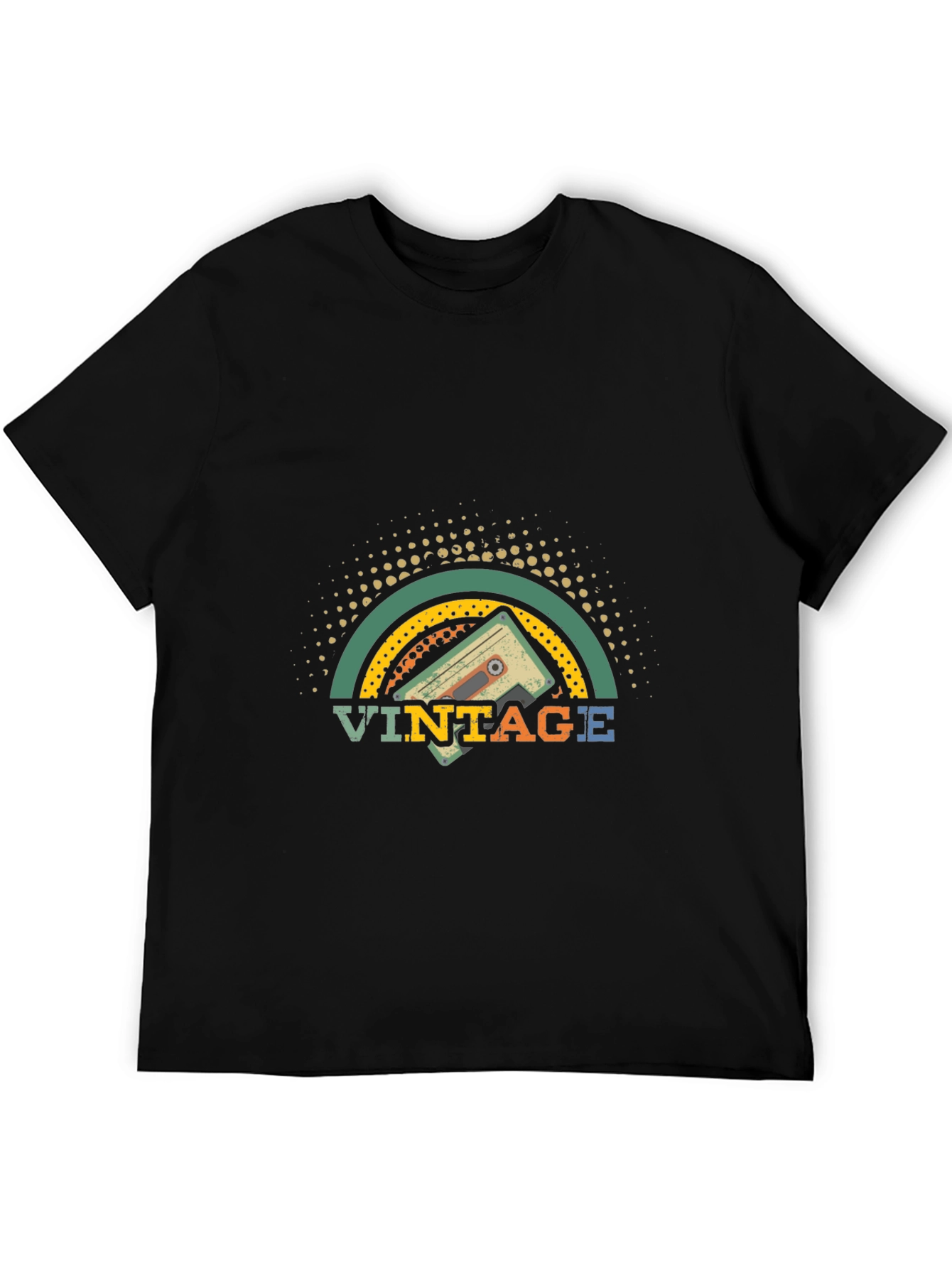 Vintage Cassette Tape Graphic Tee - Retro Style