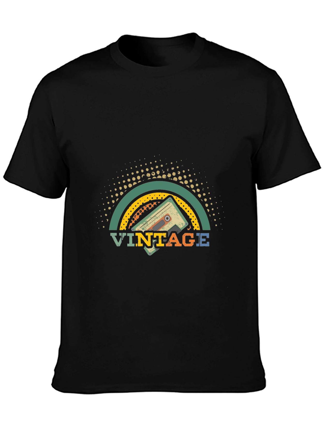 Vintage Cassette Tape Graphic Tee - Retro Style