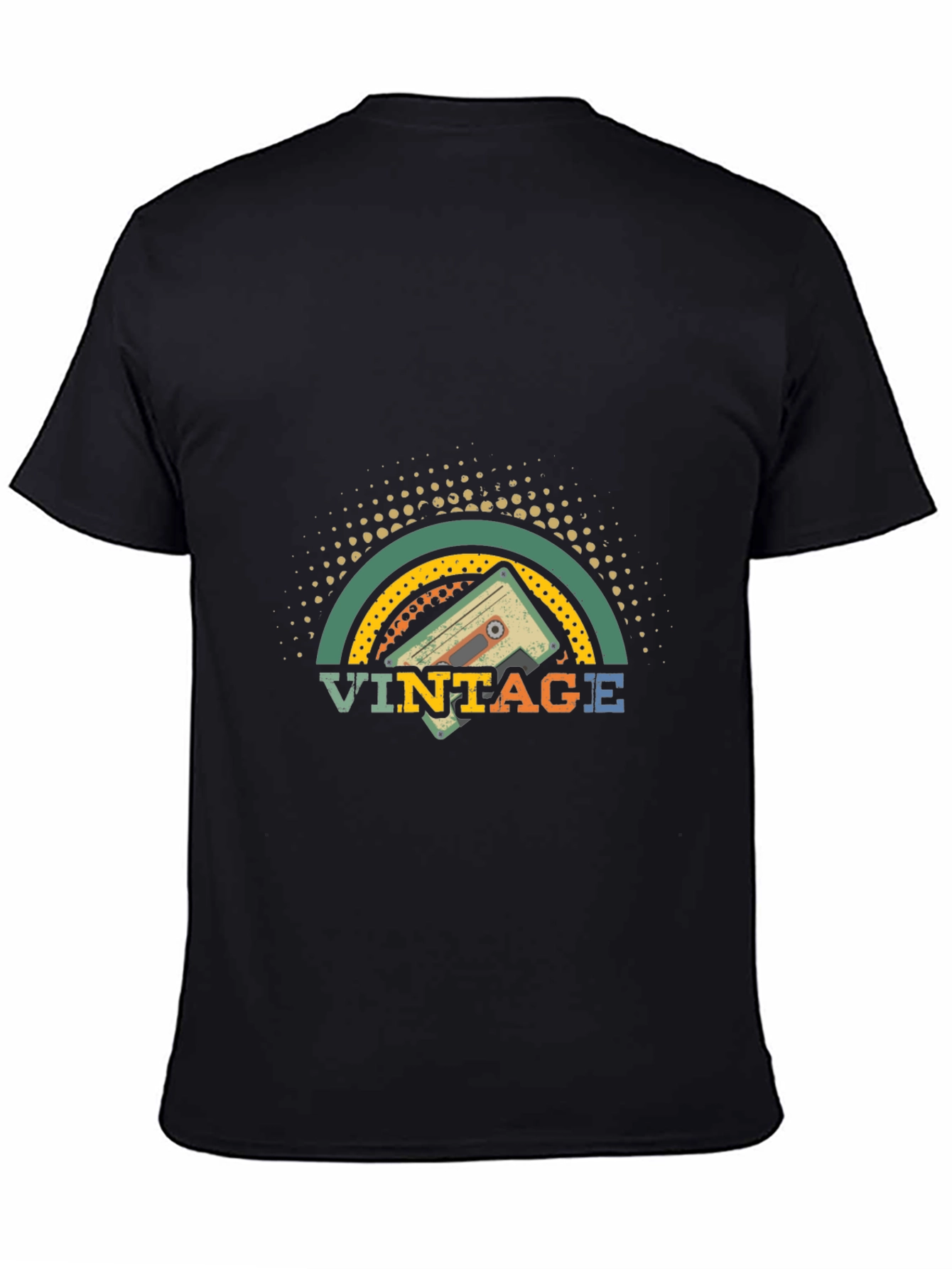 Vintage Cassette Tape Graphic Tee - Retro Style