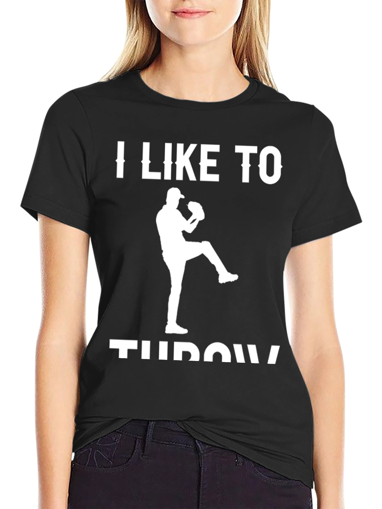 I Like To Throw T-Shirt - Baseball Pitcher Tee