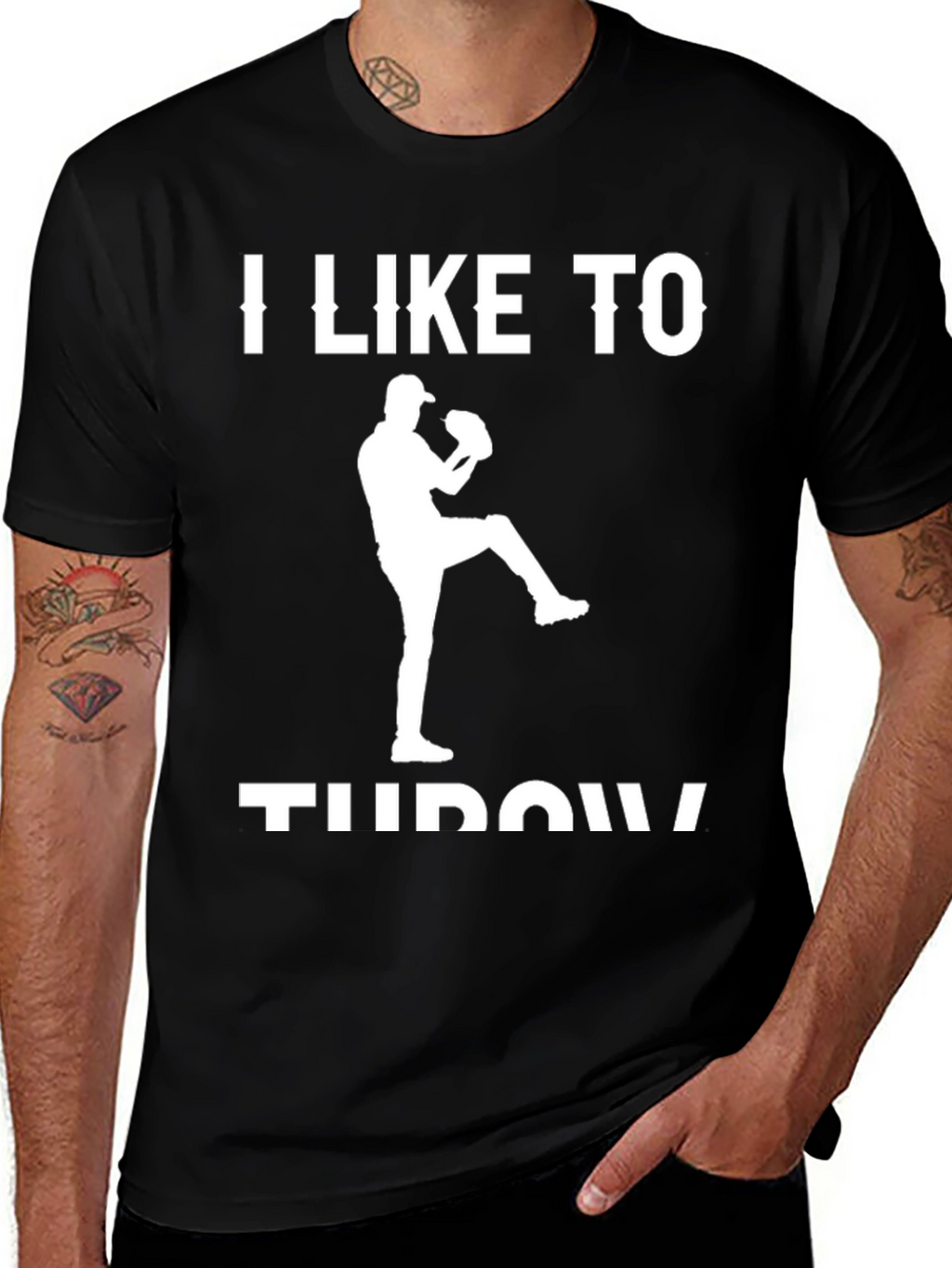 I Like To Throw T-Shirt - Baseball Pitcher Tee