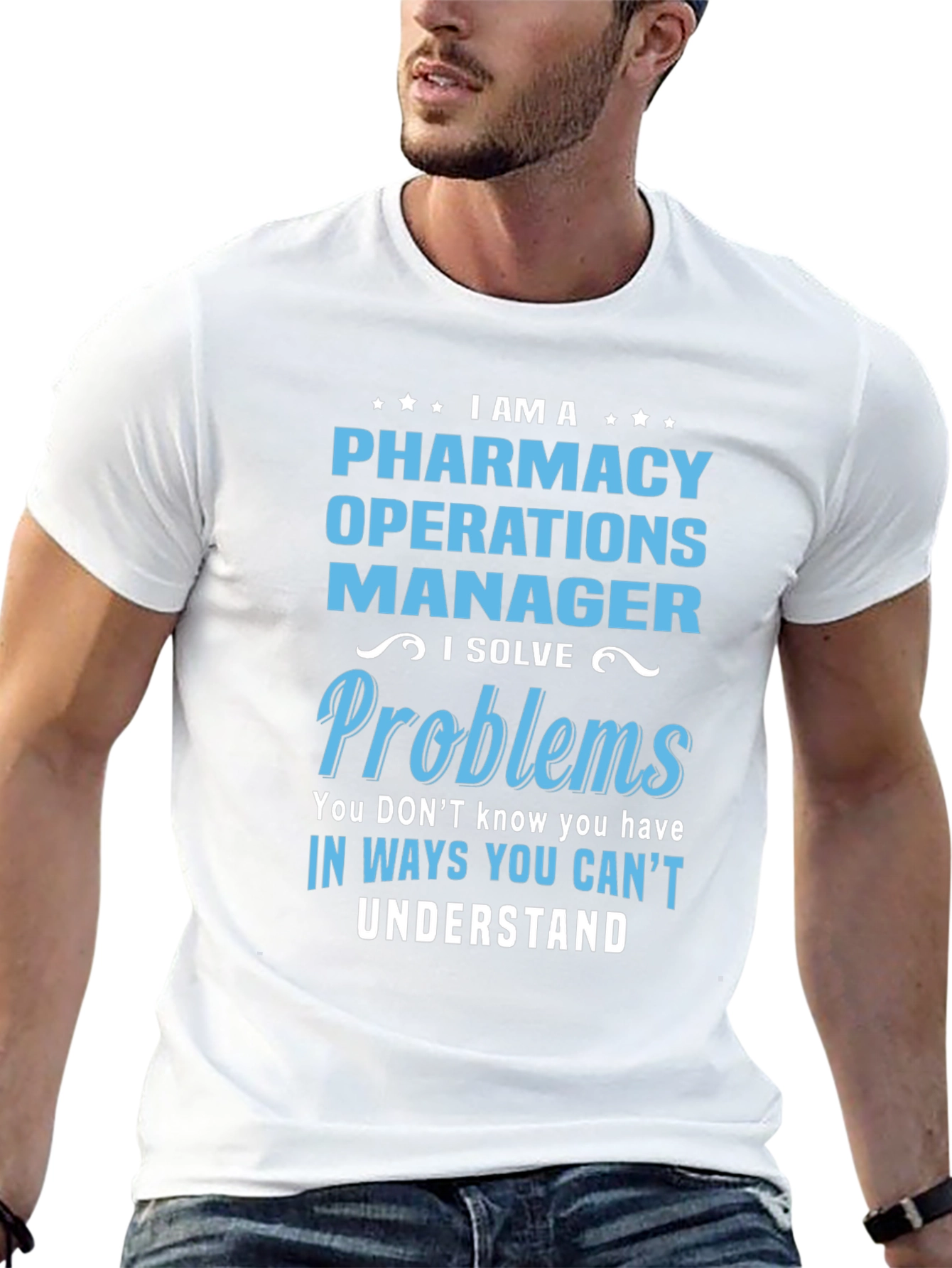 Pharmacy Operations Manager T-Shirt - Funny Job Title Tee