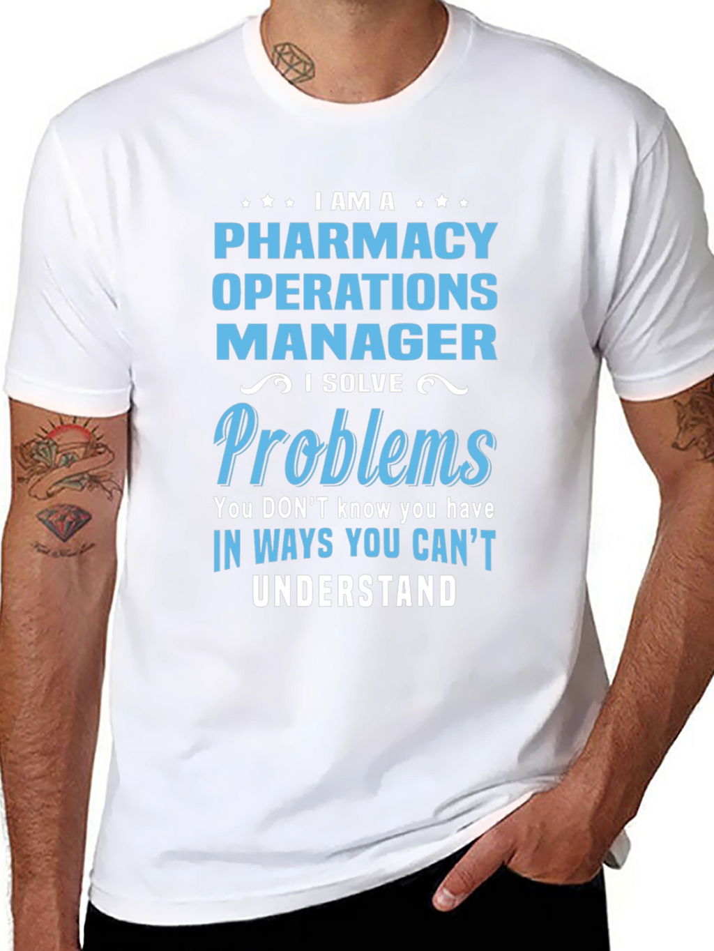 Pharmacy Operations Manager T-Shirt - Funny Job Title Tee