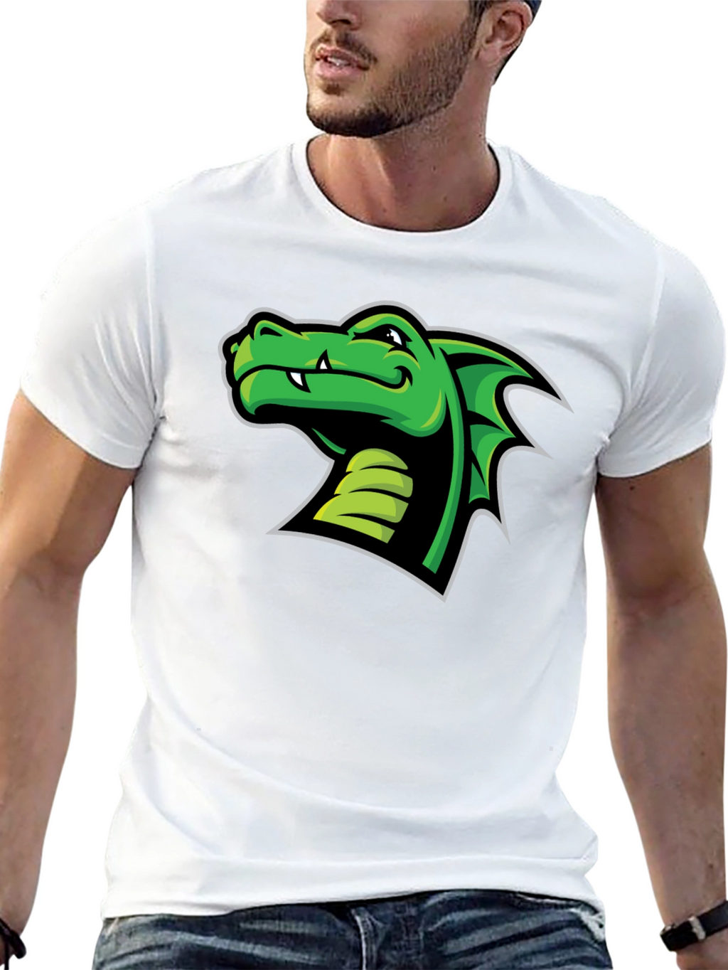 Green Dragon Graphic T-Shirt - Cool Graphic Tee