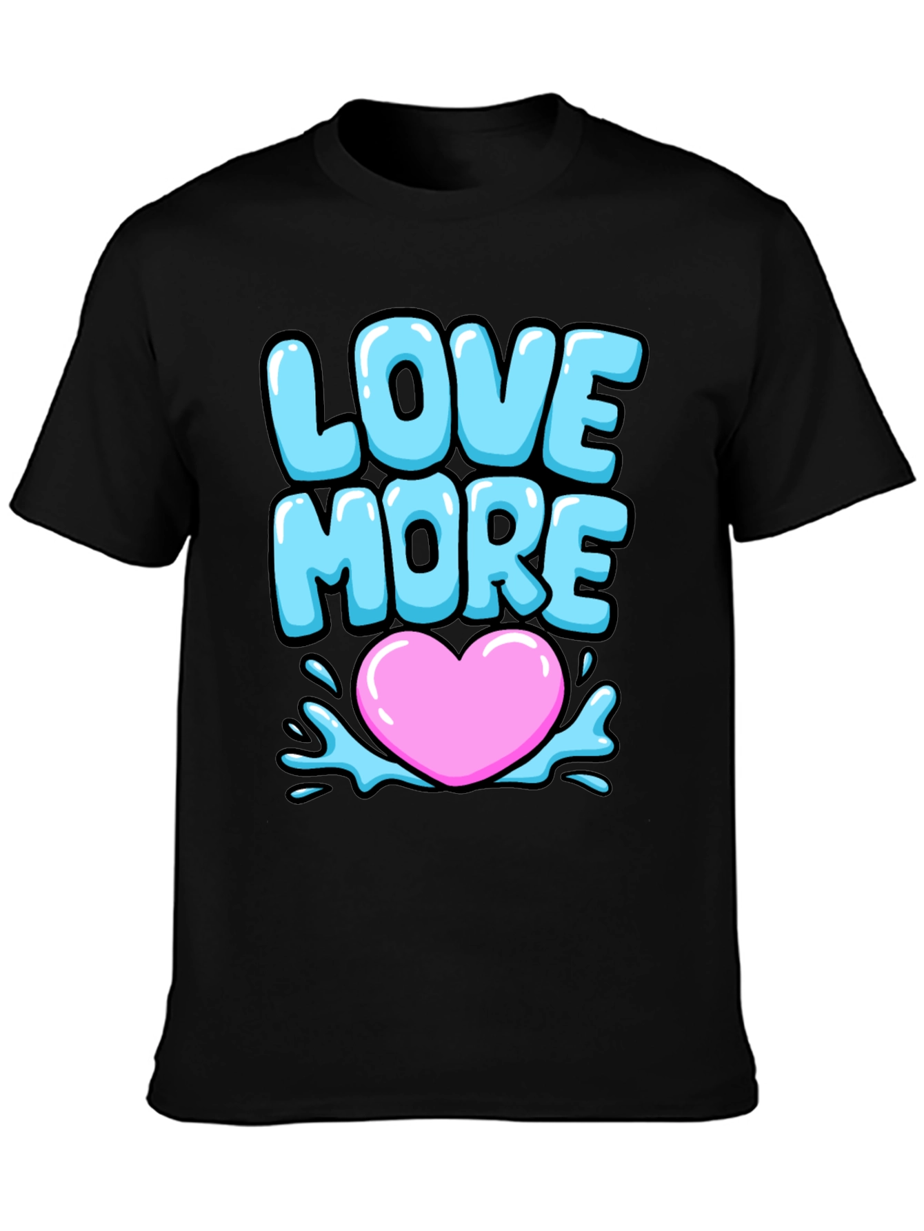 Love More Graphic Tee - Black
