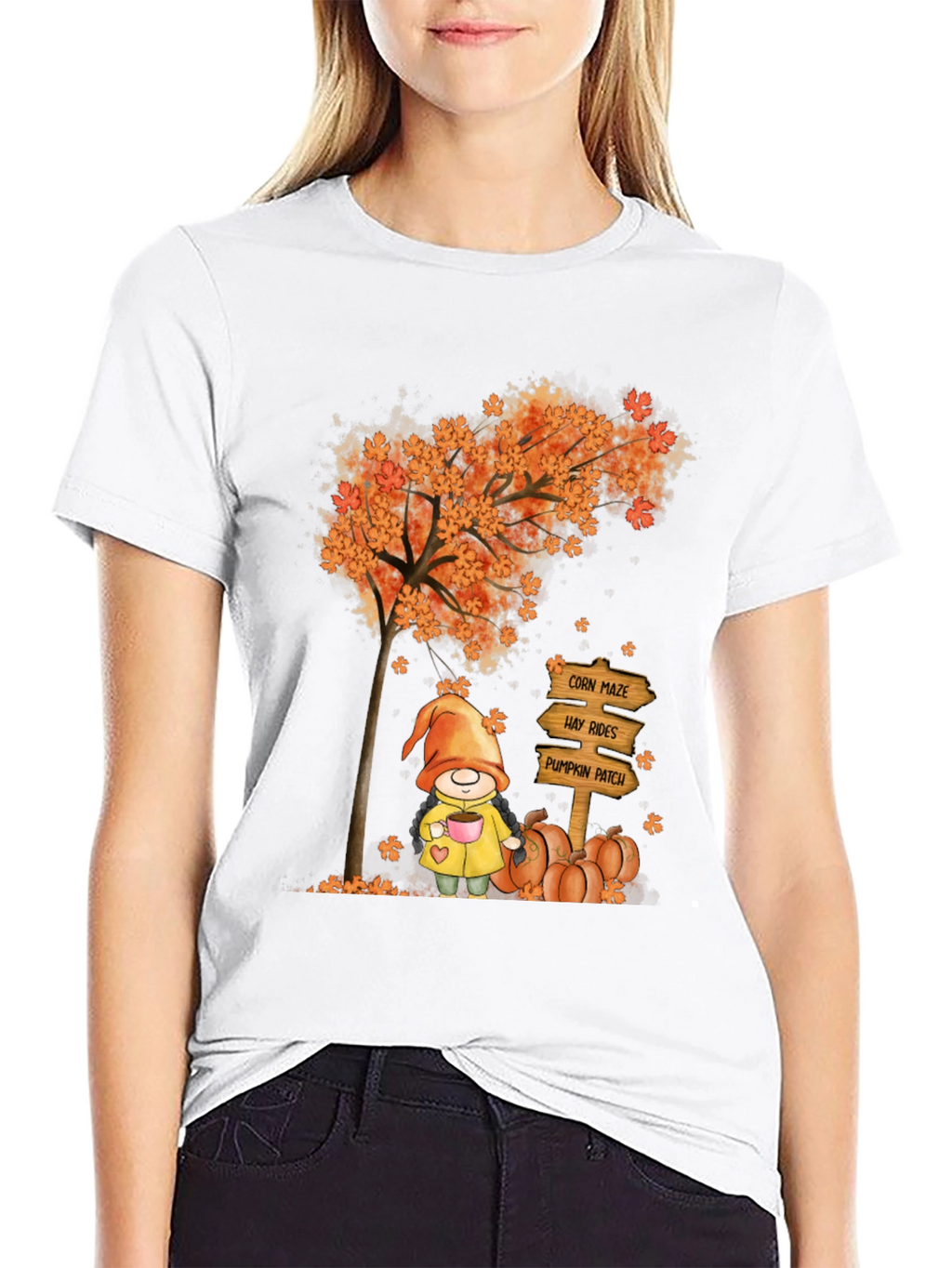 Fall Gnome T-Shirt - Autumn Harvest Tee