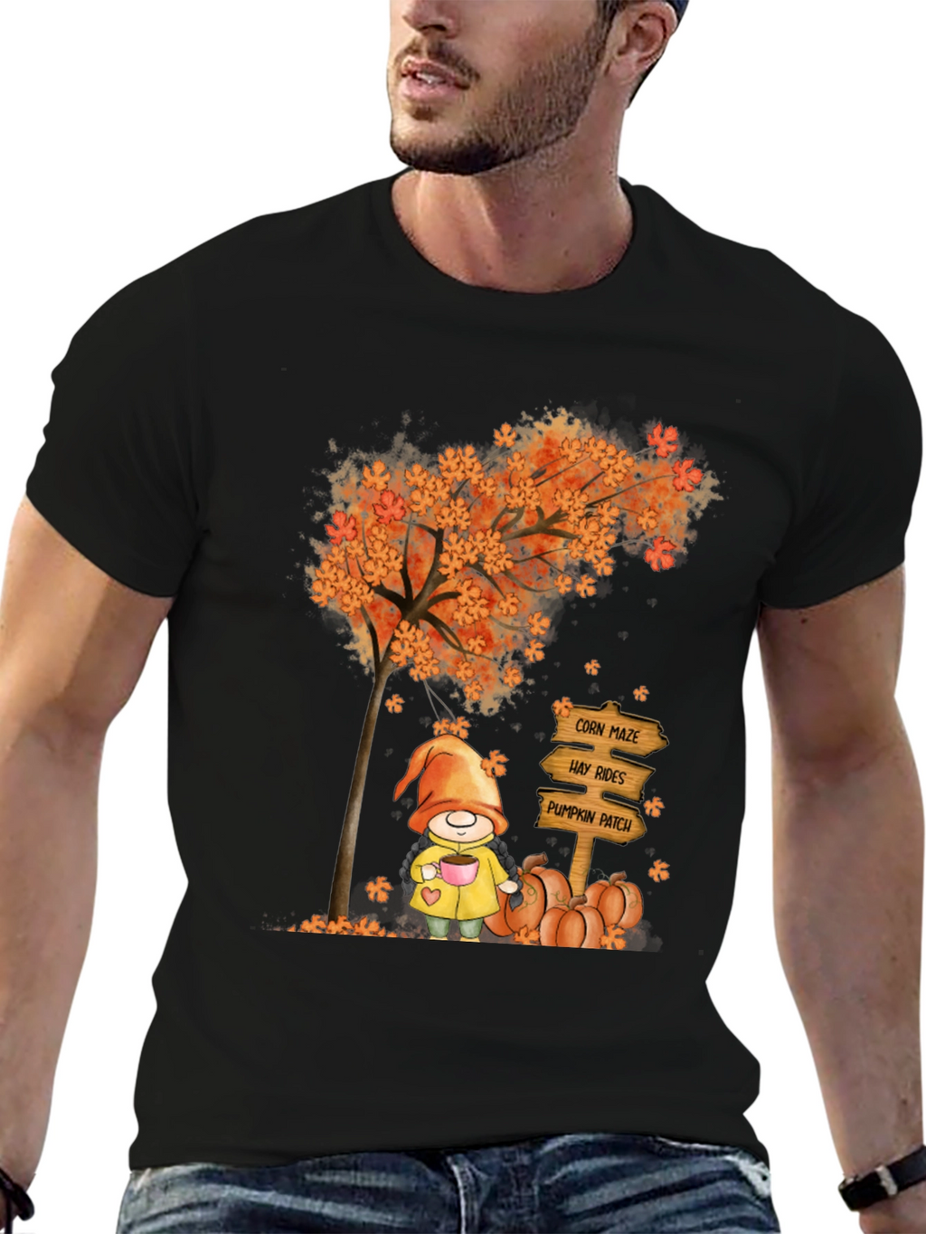 Fall Gnome T-Shirt - Autumn Harvest Tee