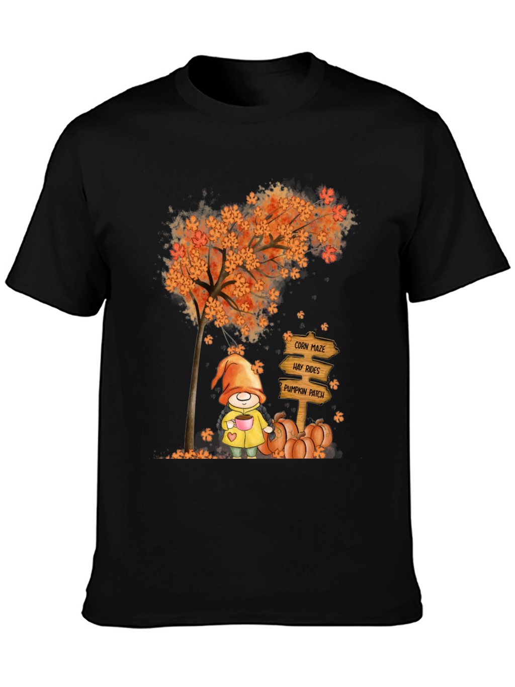 Fall Gnome T-Shirt - Autumn Harvest Tee