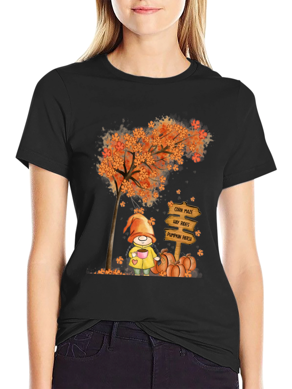 Fall Gnome T-Shirt - Autumn Harvest Tee