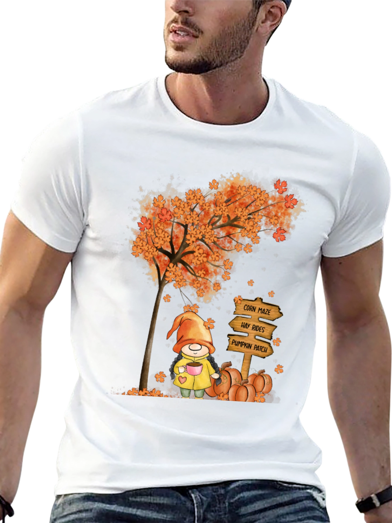 Fall Gnome T-Shirt - Autumn Harvest Tee
