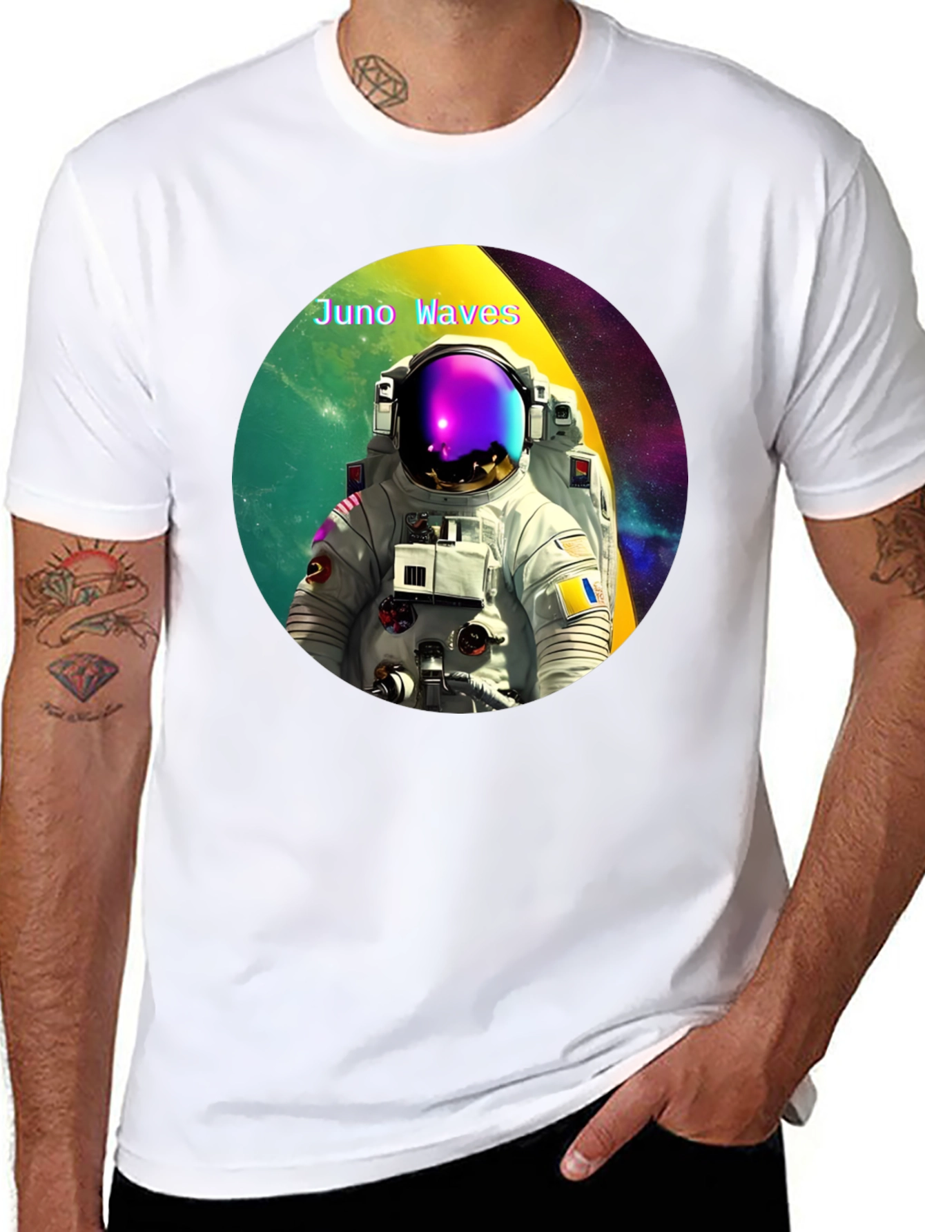 Juno Waves Astronaut Graphic Tee