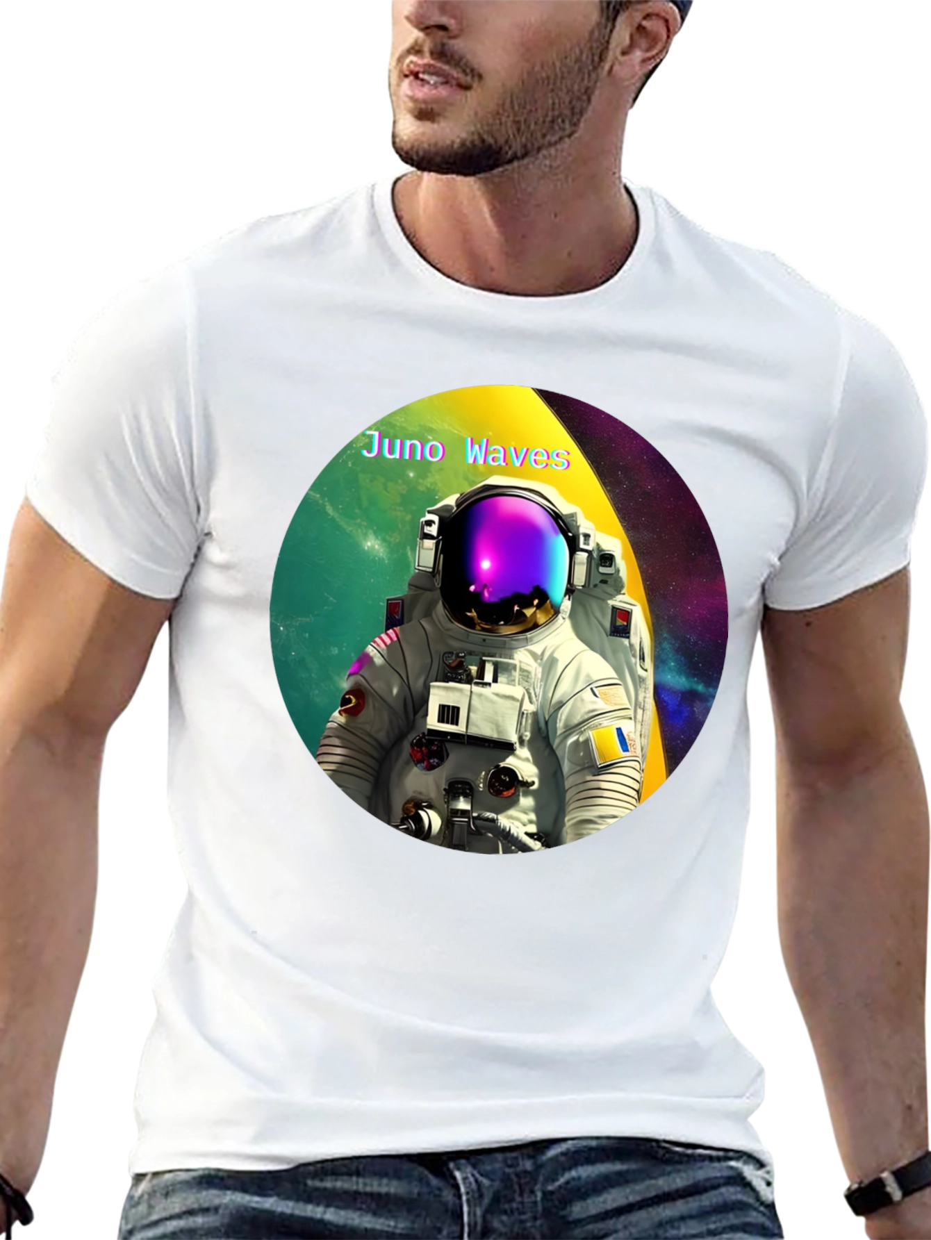 Juno Waves Astronaut Graphic Tee
