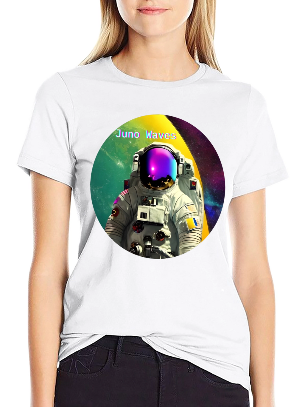 Juno Waves Astronaut Graphic Tee