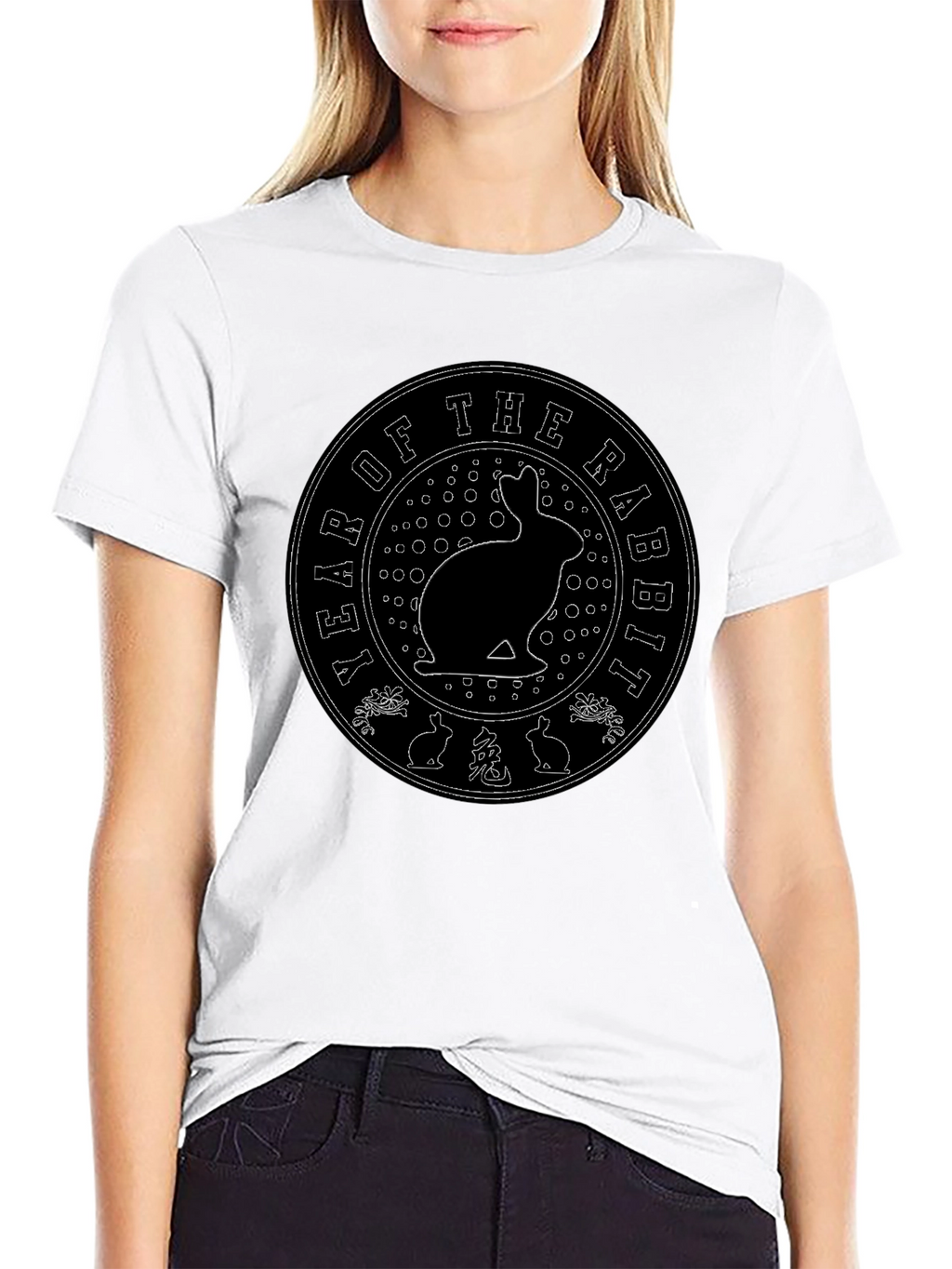 Year of the Rabbit Black T-Shirt