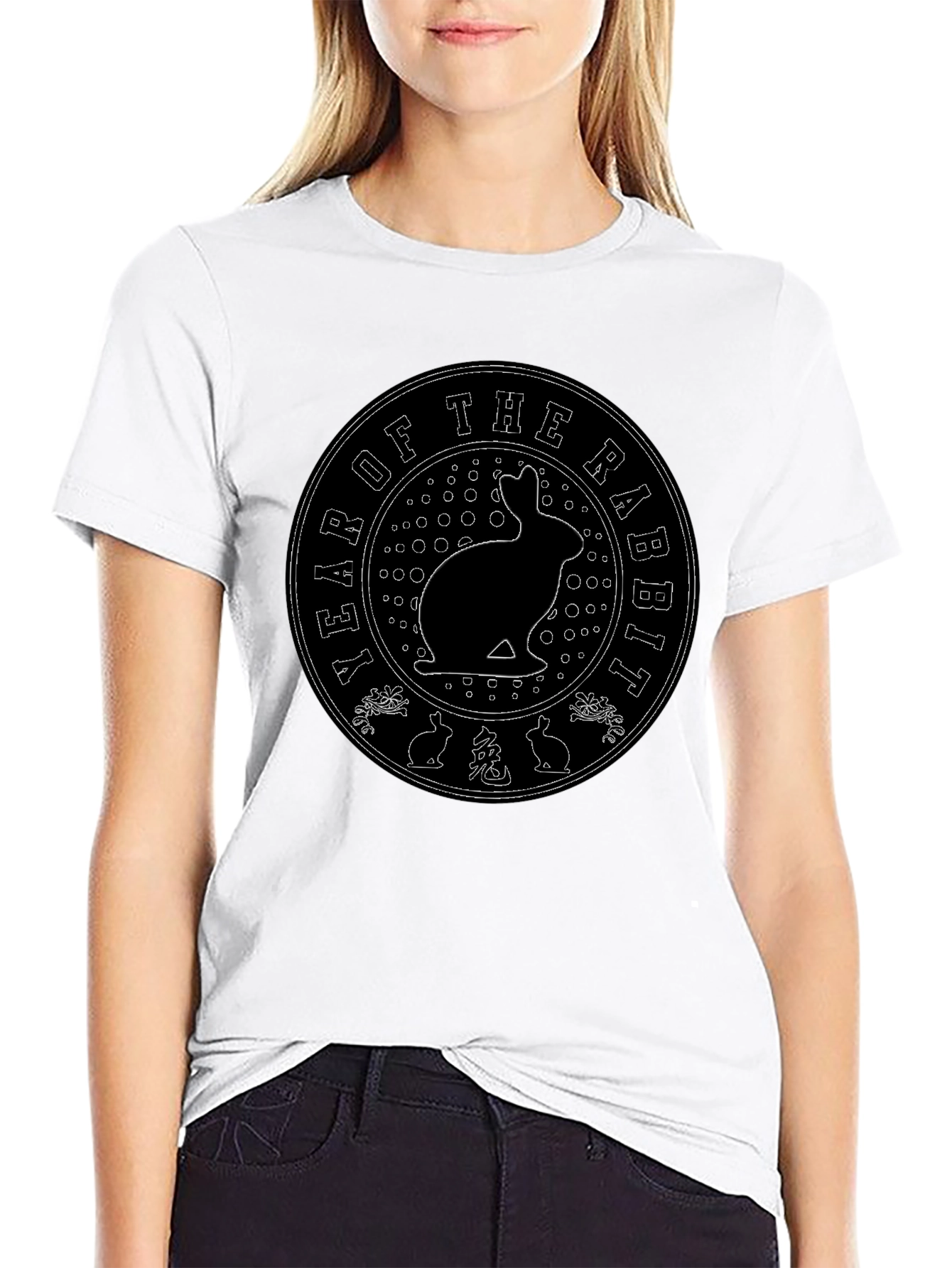 Year of the Rabbit Black T-Shirt