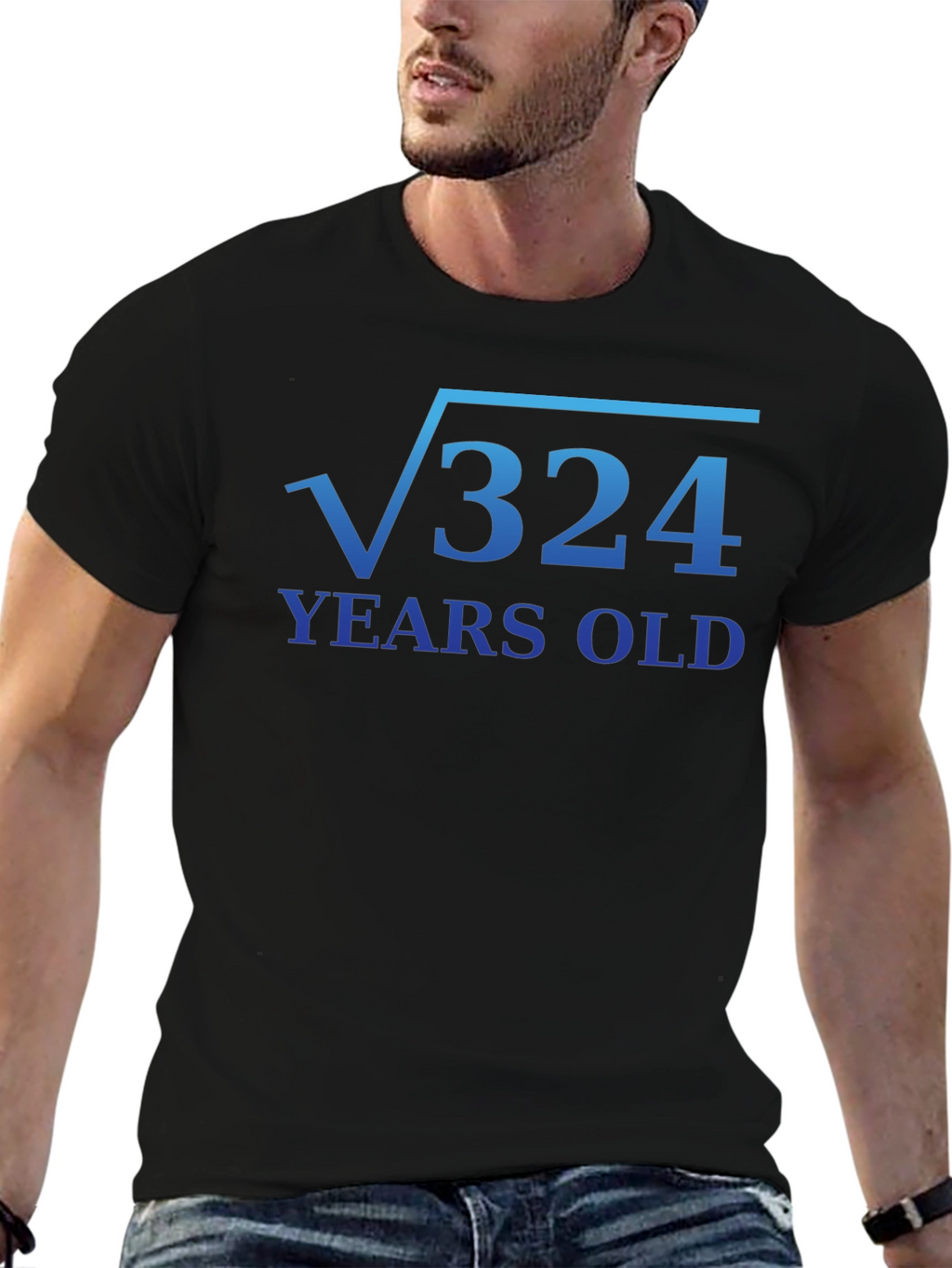 Funny 18th Birthday Math Root 324 T-Shirt