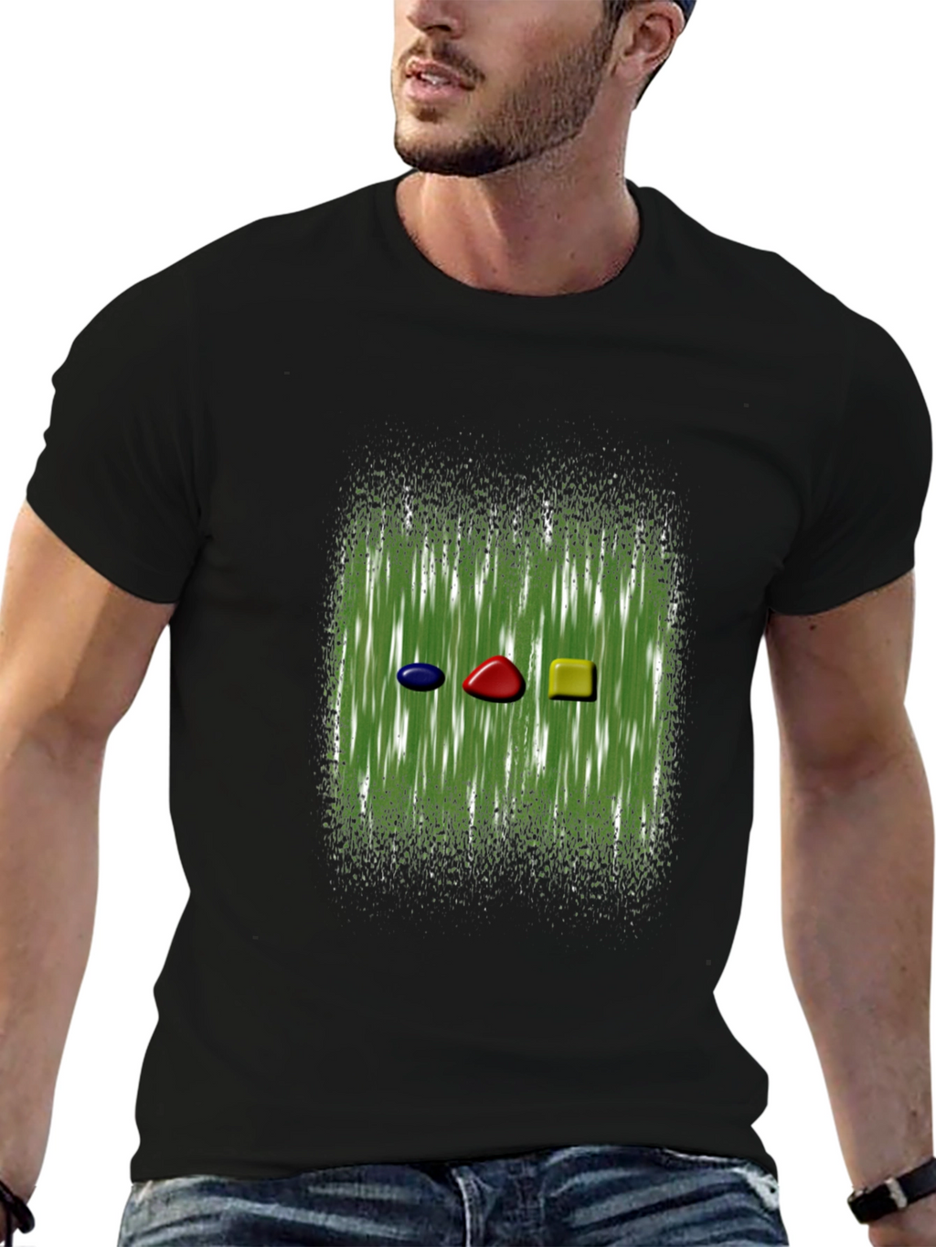 Abstract Gemstone Graphic Tee