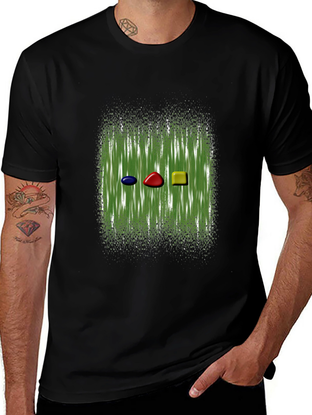 Abstract Gemstone Graphic Tee