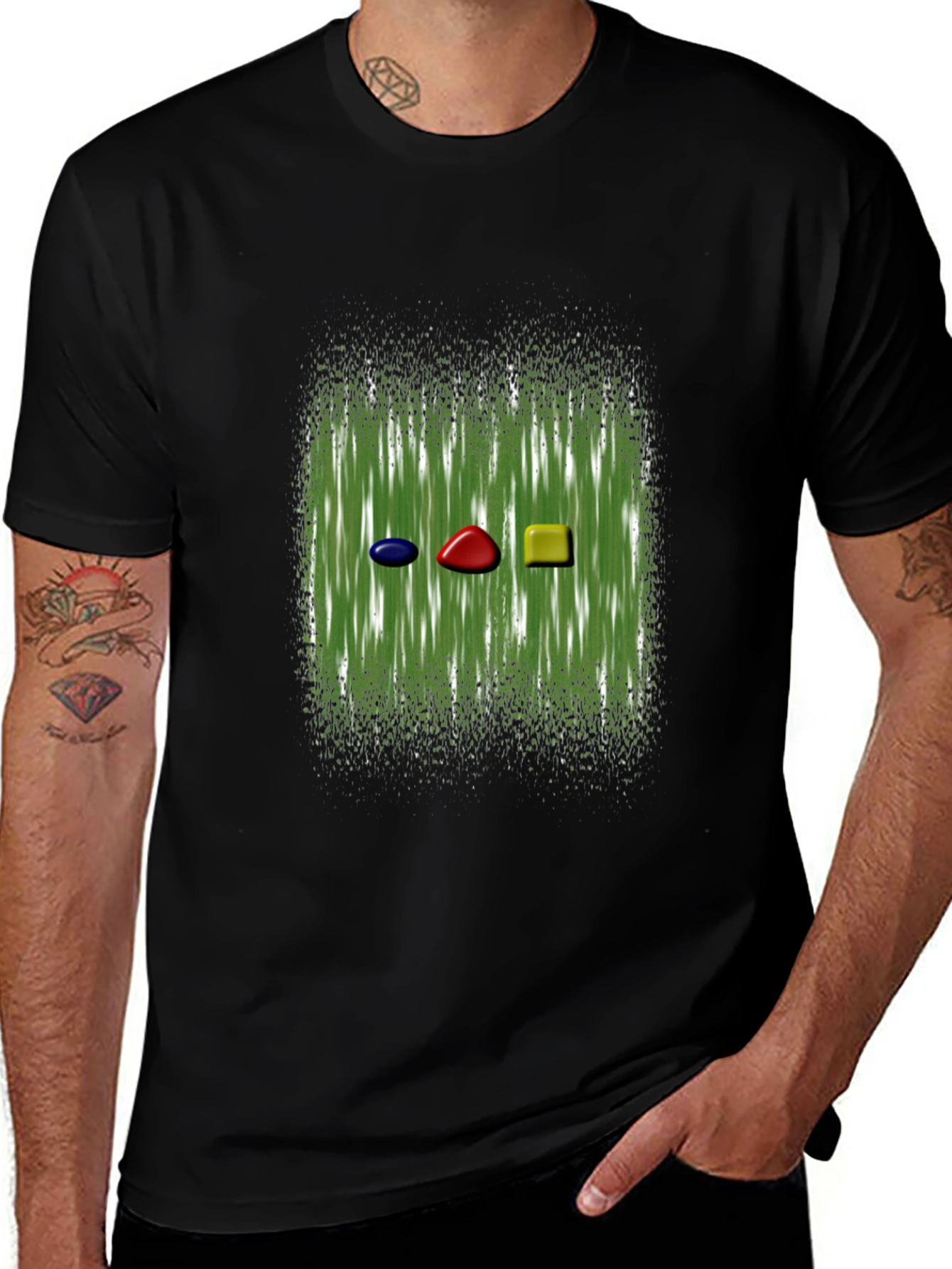Abstract Gemstone Graphic Tee