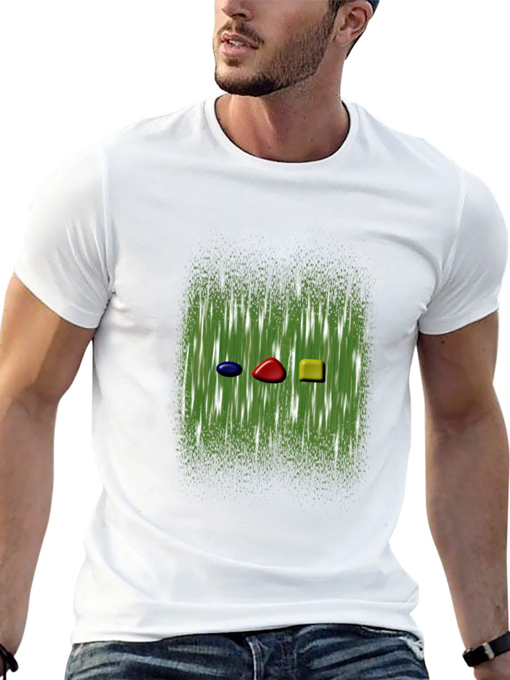 Abstract Gemstone Graphic Tee