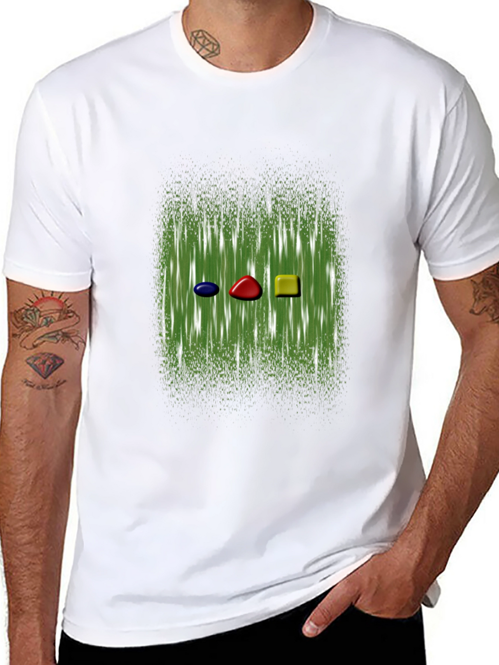 Abstract Gemstone Graphic Tee