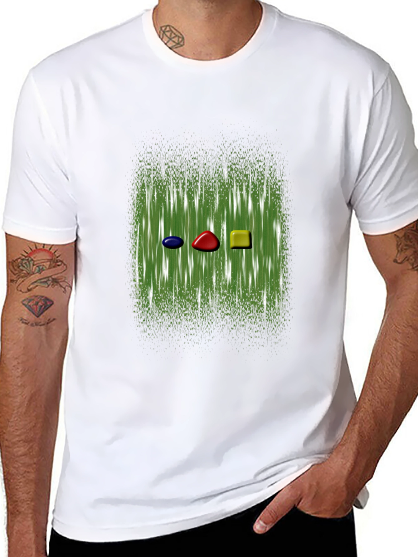 Abstract Gemstone Graphic Tee