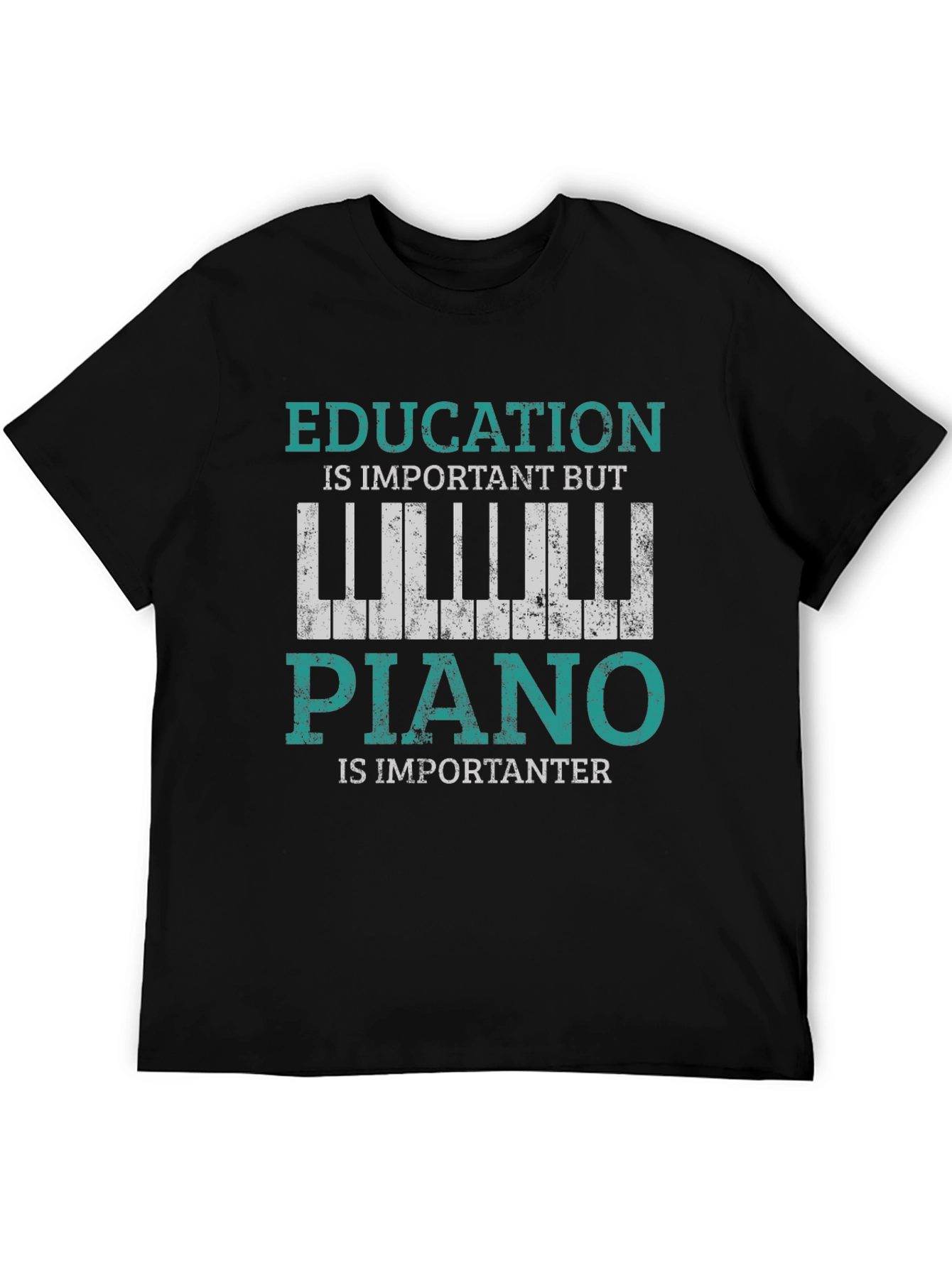 Education vs Piano T-Shirt