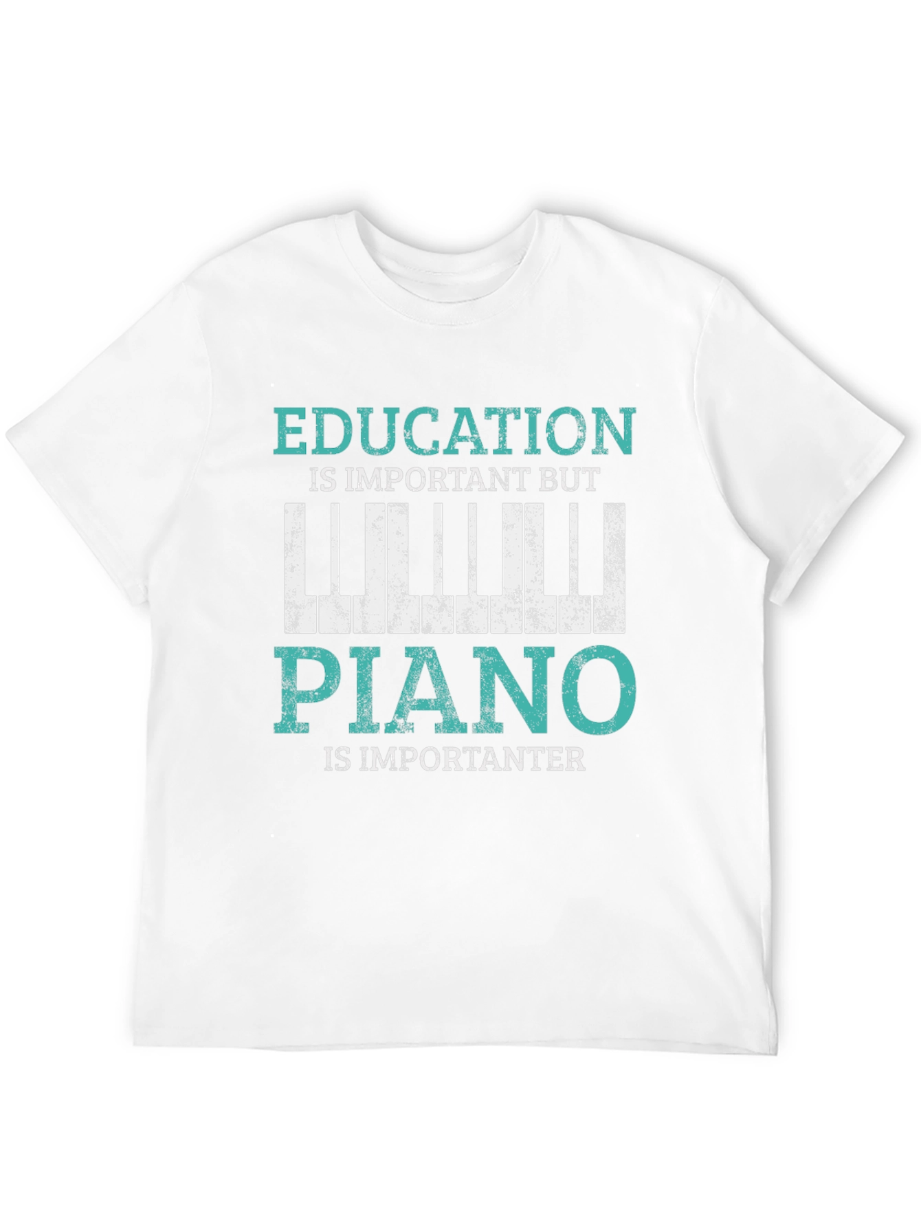 Education vs Piano T-Shirt