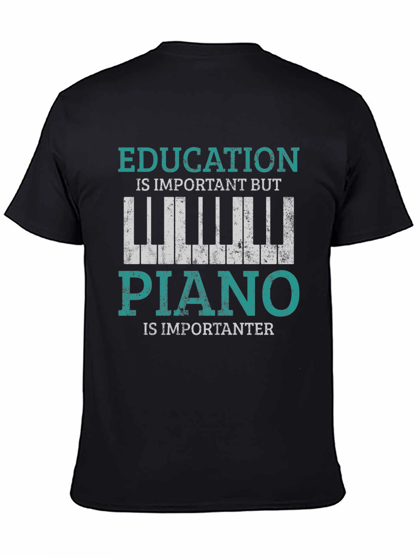 Education vs Piano T-Shirt