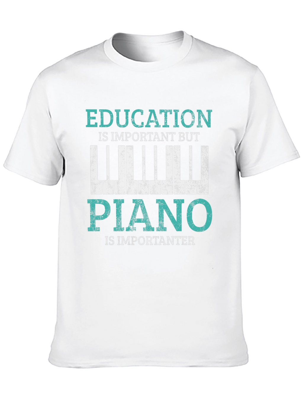 Education vs Piano T-Shirt
