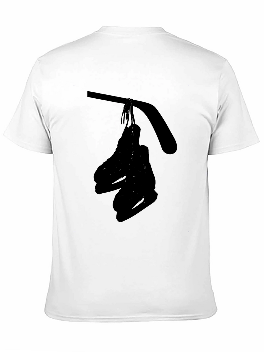 Black Hockey Skates Graphic T-Shirt