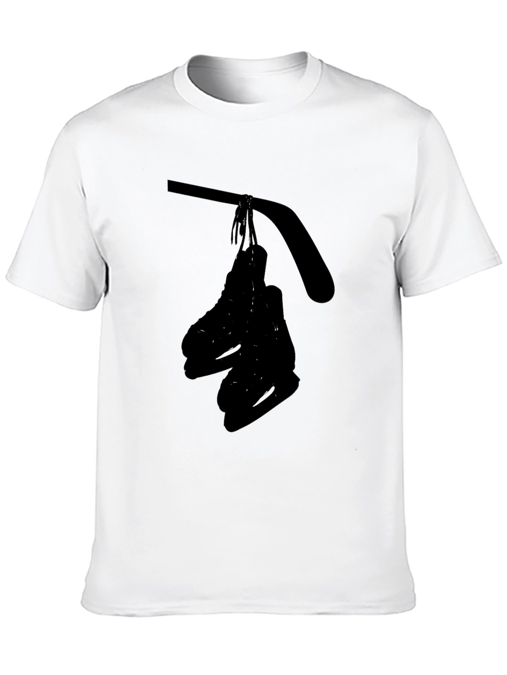 Black Hockey Skates Graphic T-Shirt