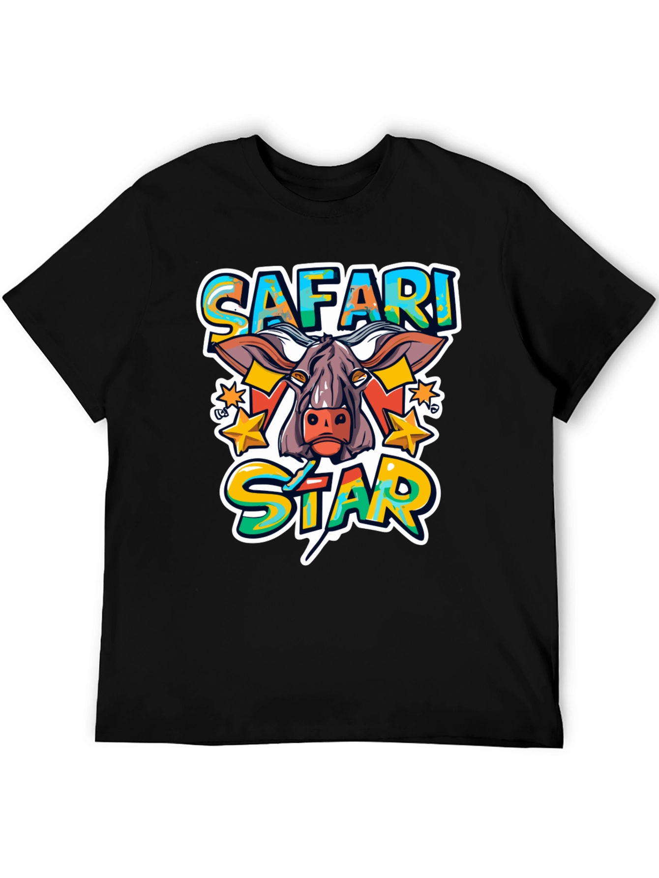 Safari Star Graphic Print T-Shirt