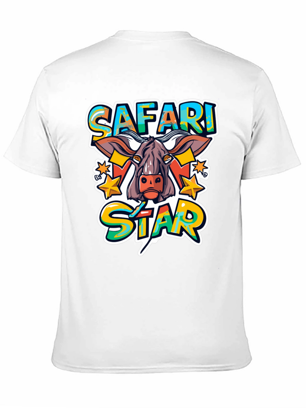Safari Star Graphic Print T-Shirt