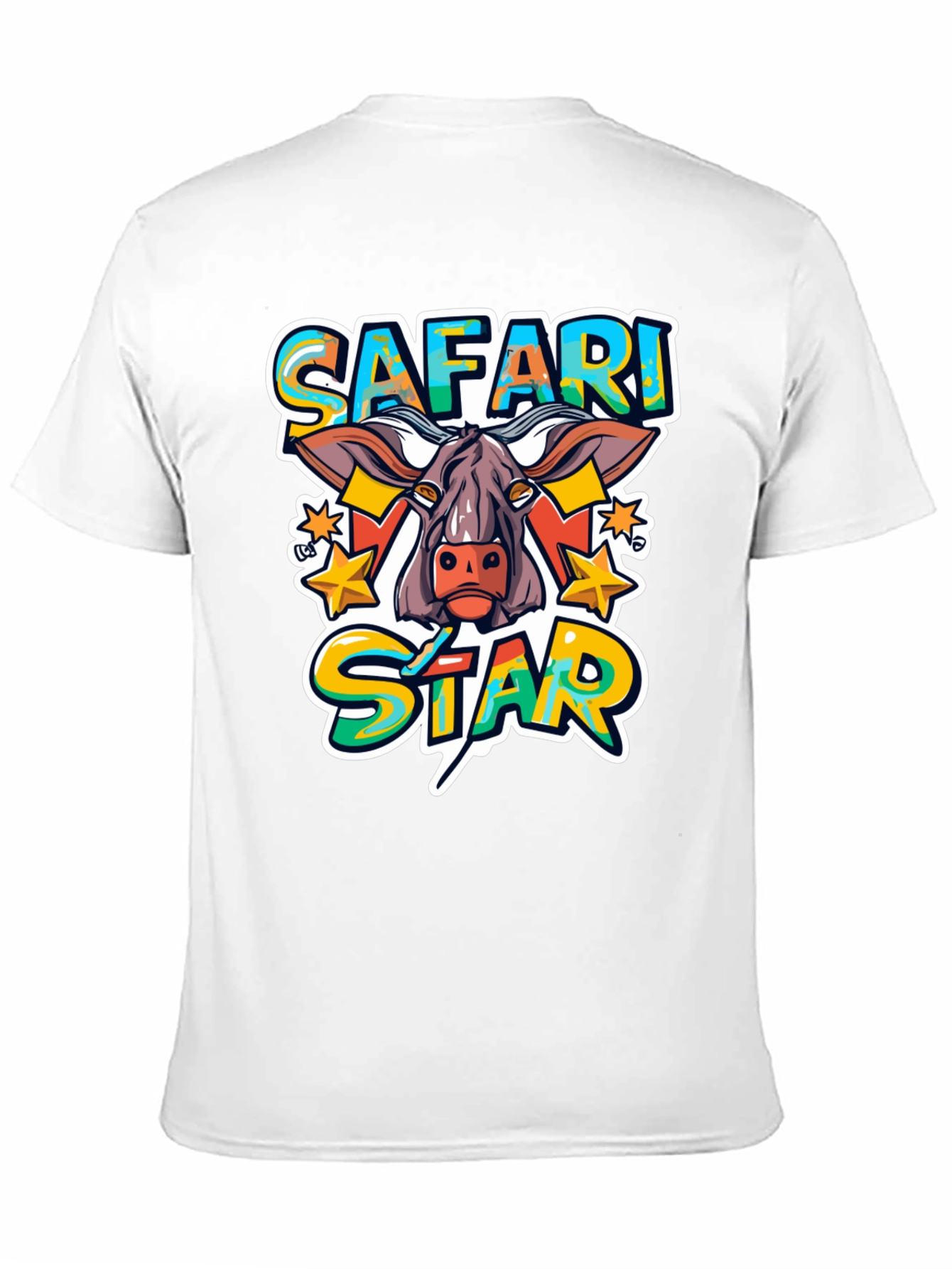 Safari Star Graphic Print T-Shirt