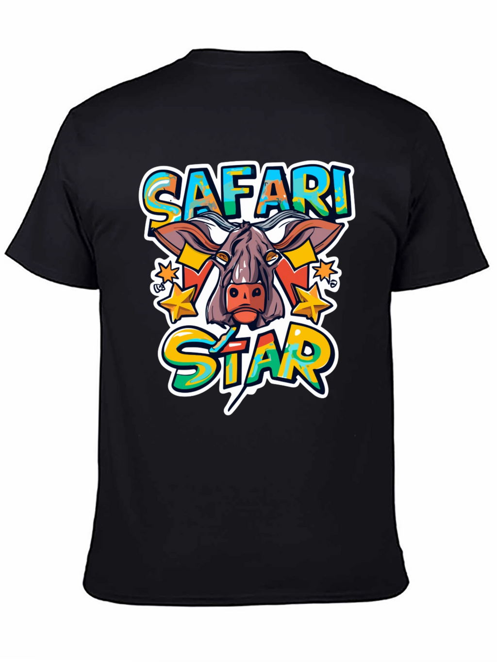 Safari Star Graphic Print T-Shirt