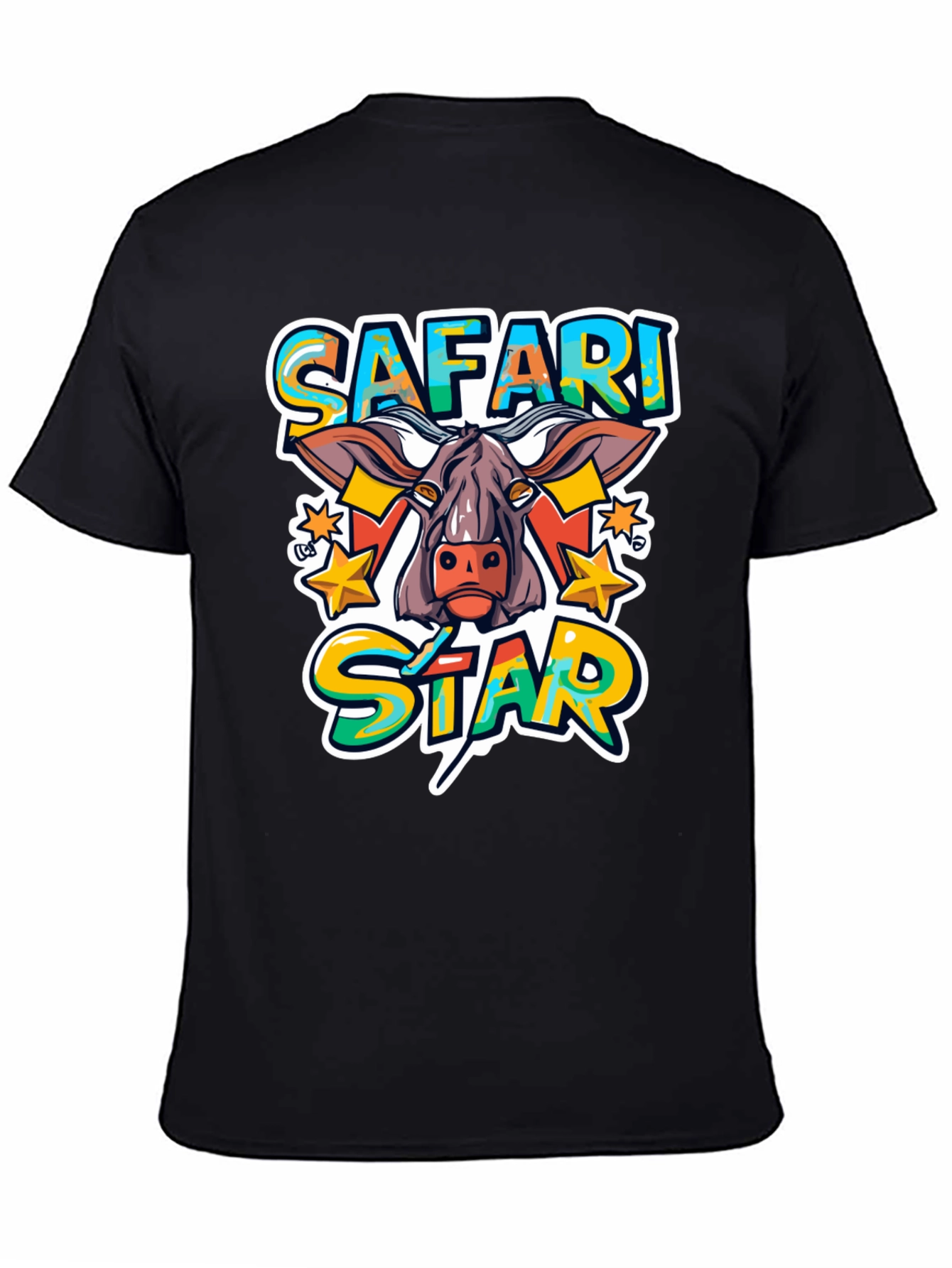 Safari Star Graphic Print T-Shirt