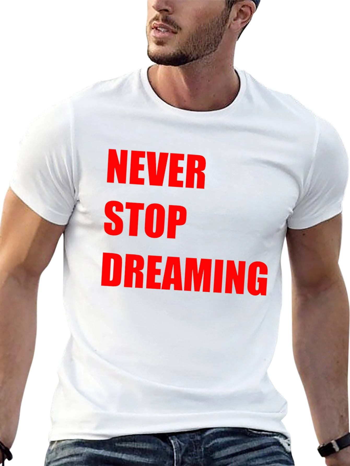 Never Stop Dreaming Black T-Shirt