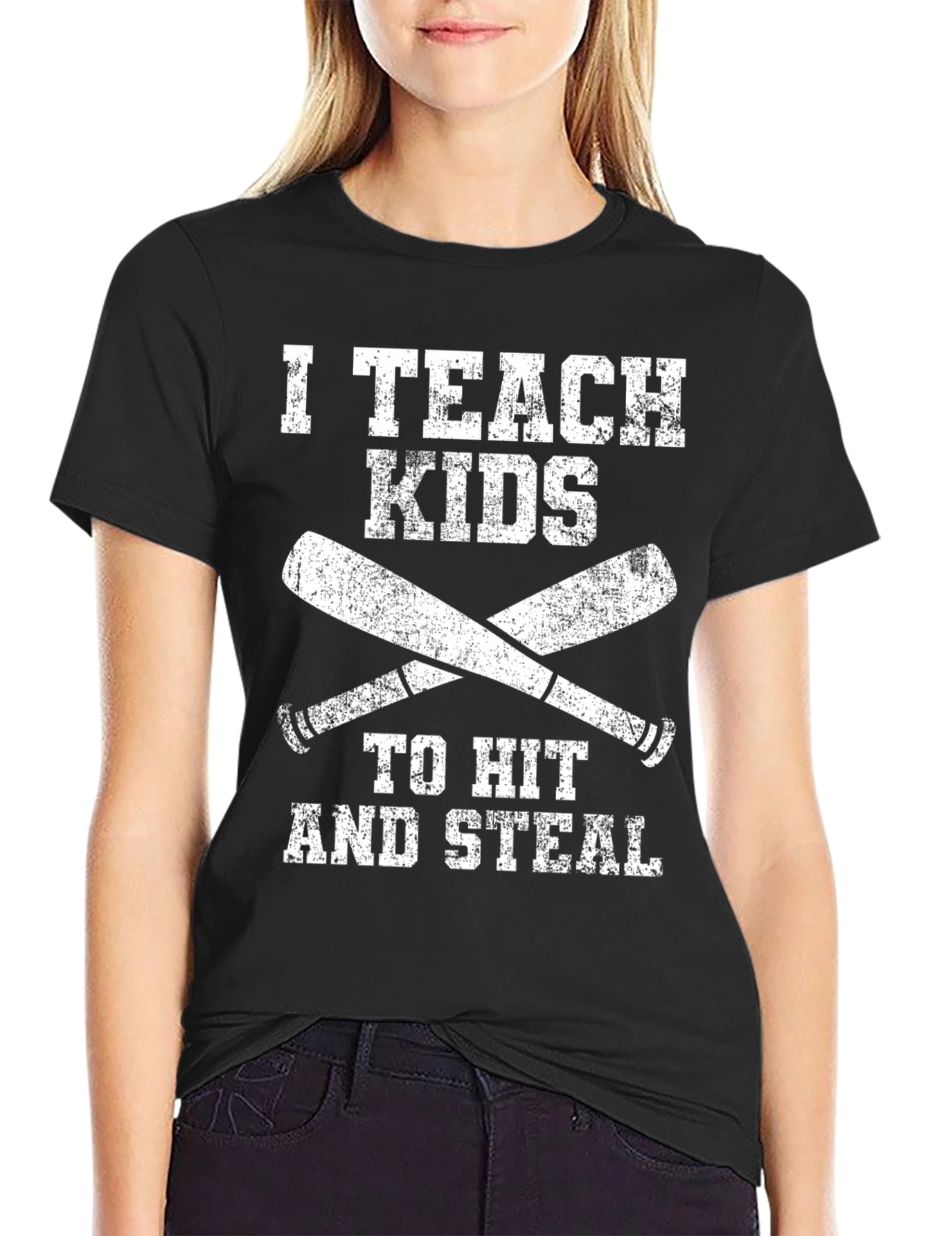 I Teach Kids to Hit and Steal T-Shirt