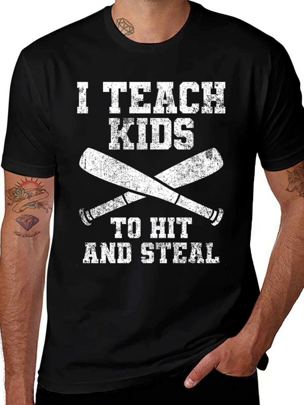I Teach Kids to Hit and Steal T-Shirt