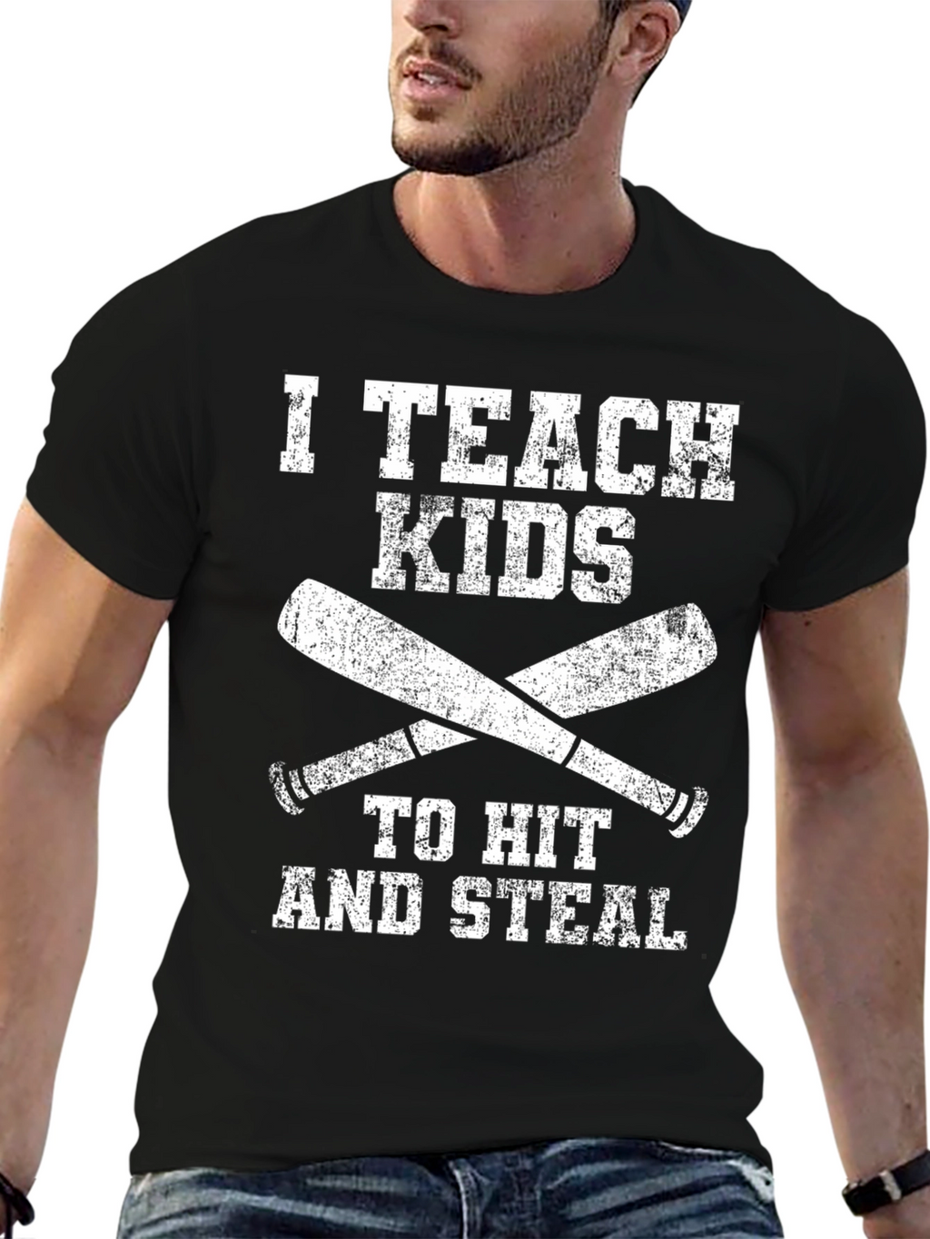I Teach Kids to Hit and Steal T-Shirt