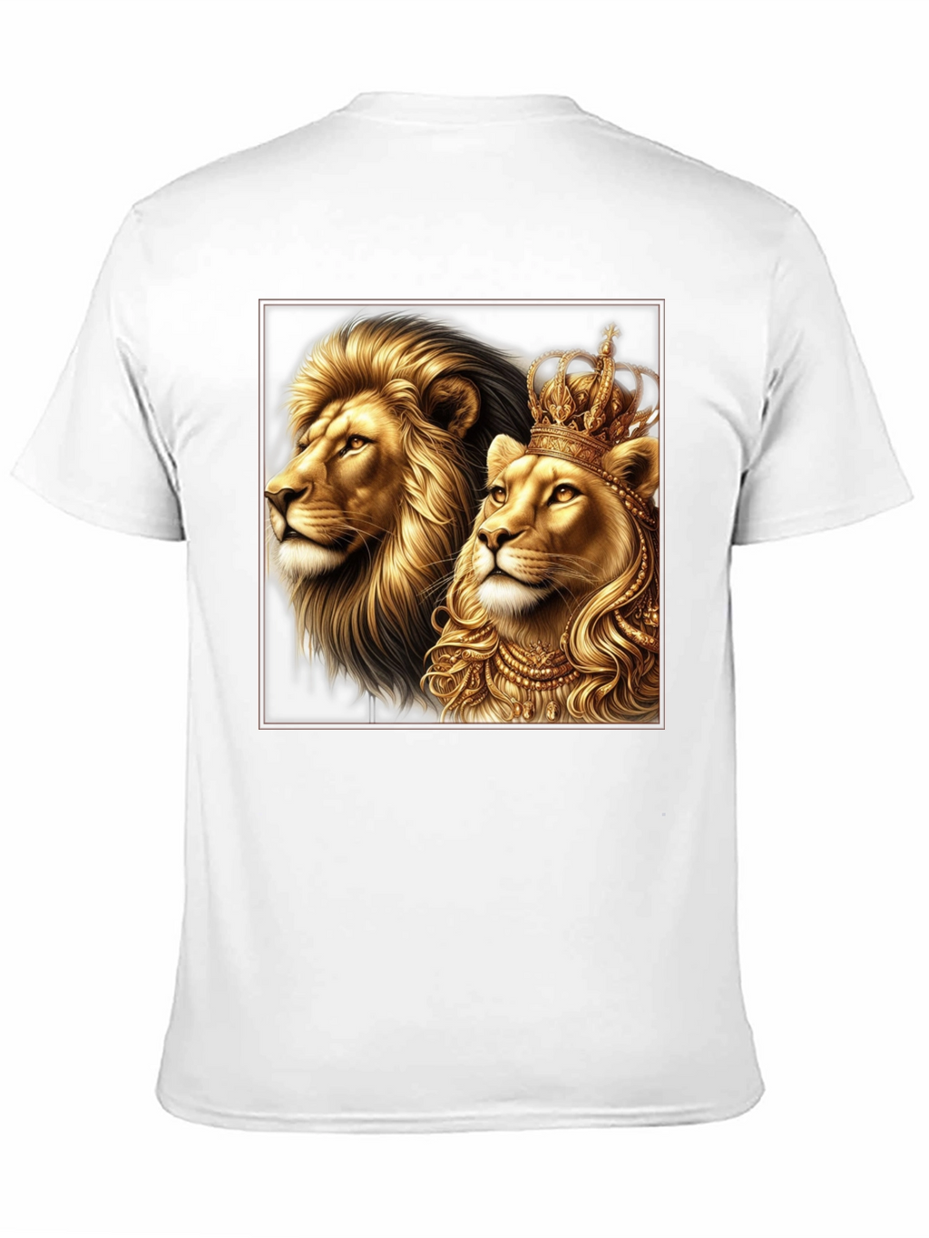 Royal Lion King & Queen Graphic Tee