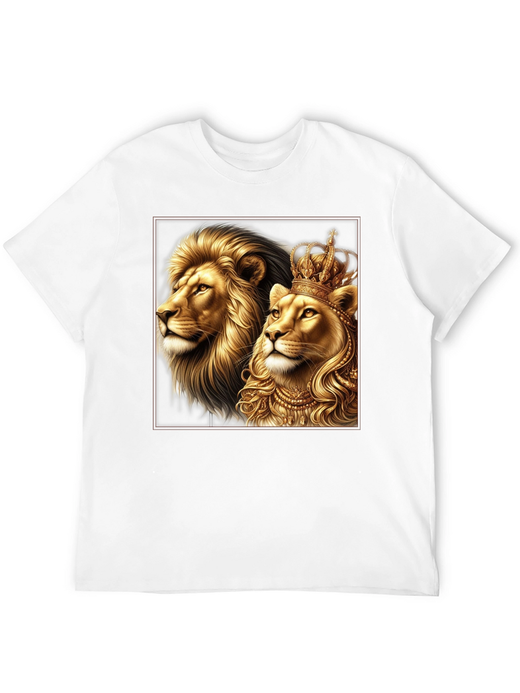Royal Lion King & Queen Graphic Tee