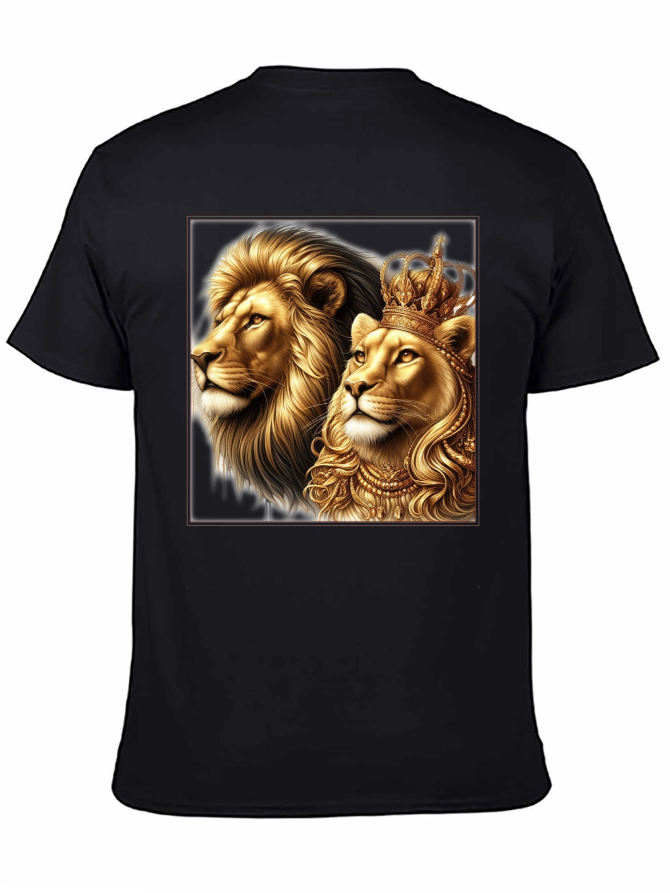 Royal Lion King & Queen Graphic Tee