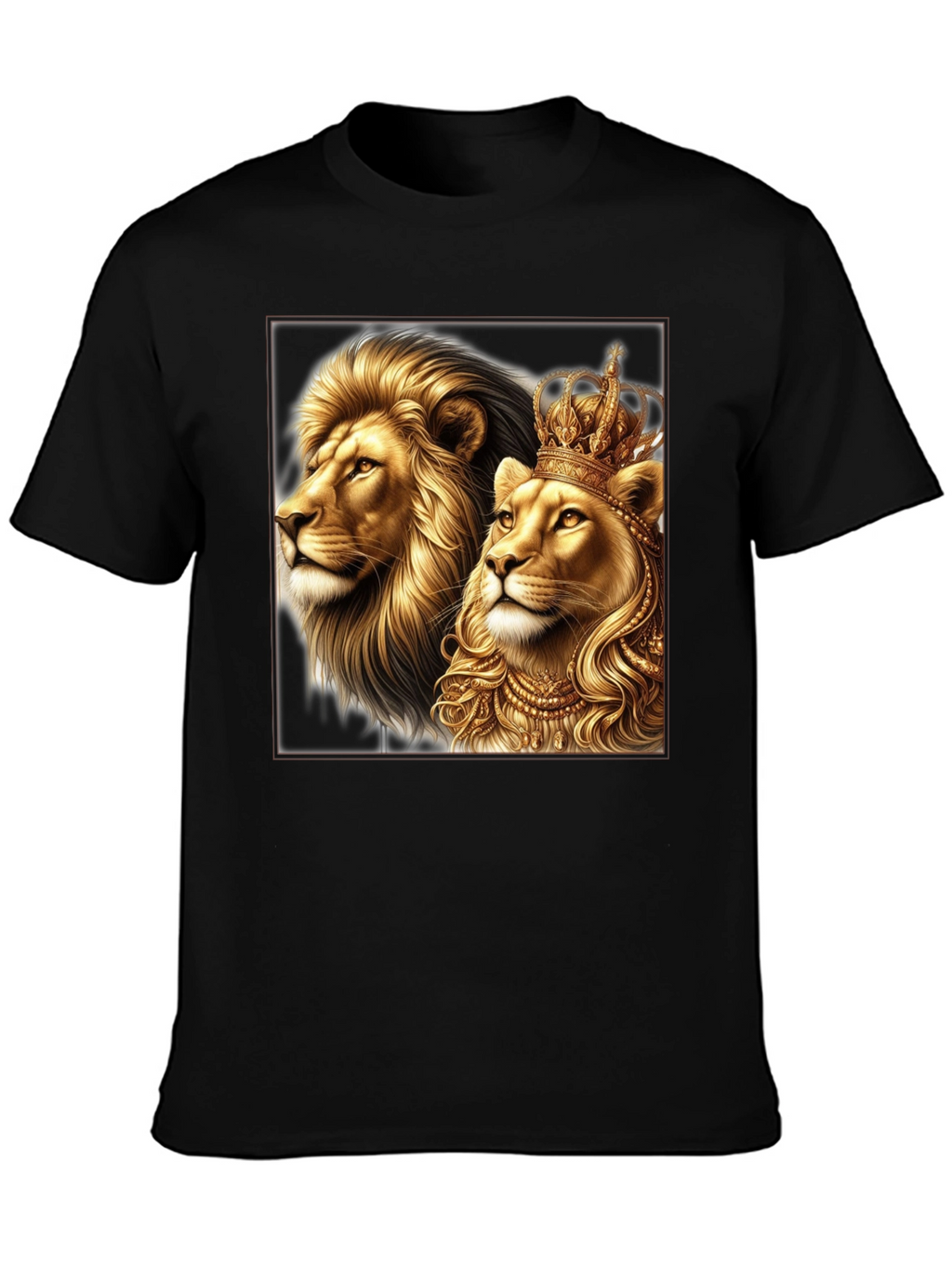 Royal Lion King & Queen Graphic Tee