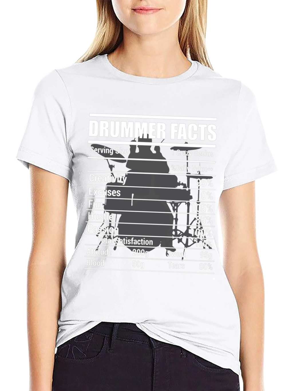 Drummer Facts Graphic Tee - Musician Gift