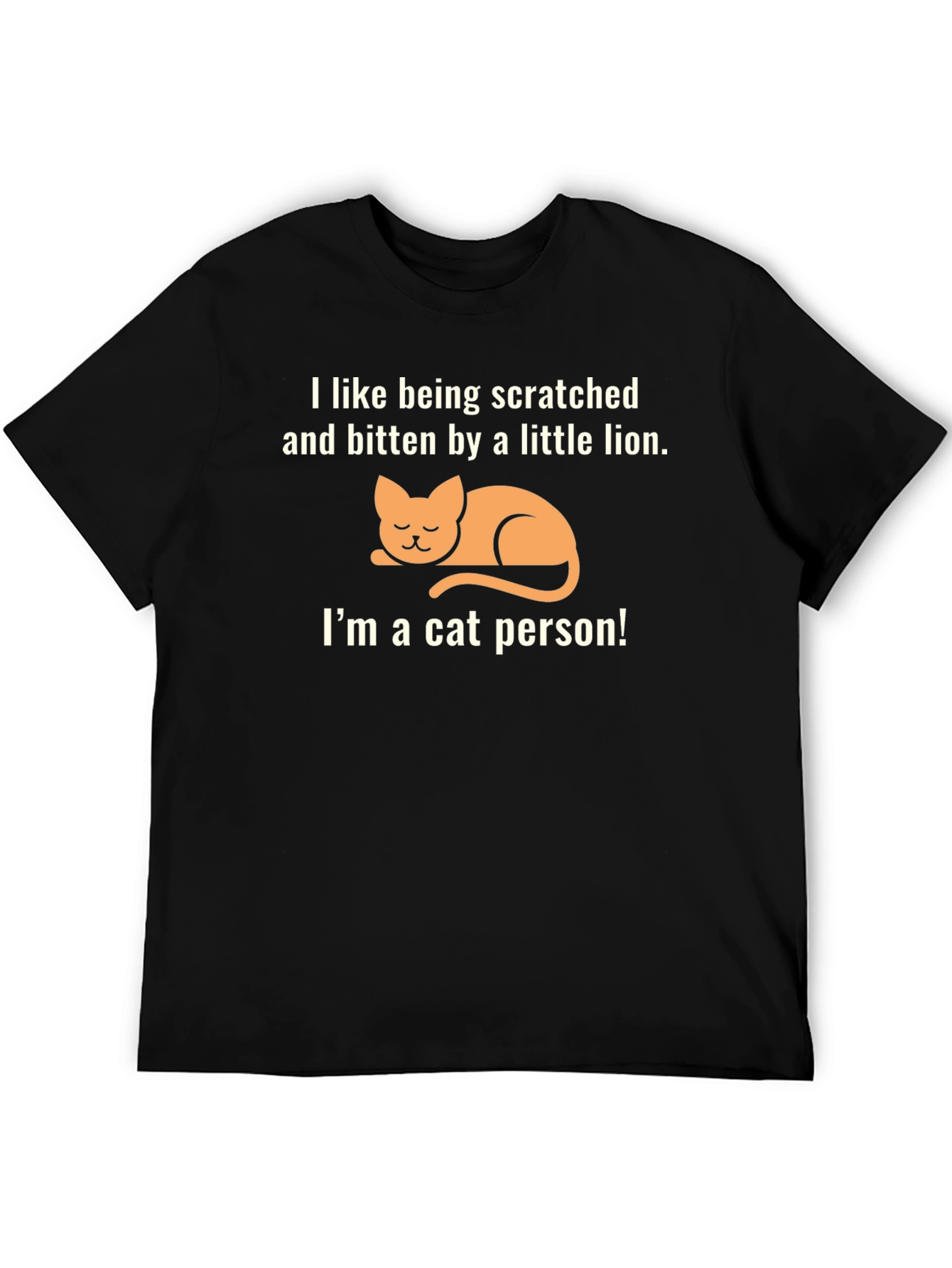 Cat Person T-Shirt - Scratched & Bitten Little Lion