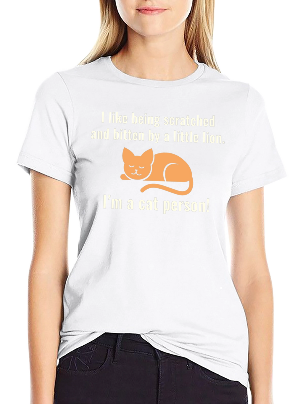 Cat Person T-Shirt - Scratched & Bitten Little Lion