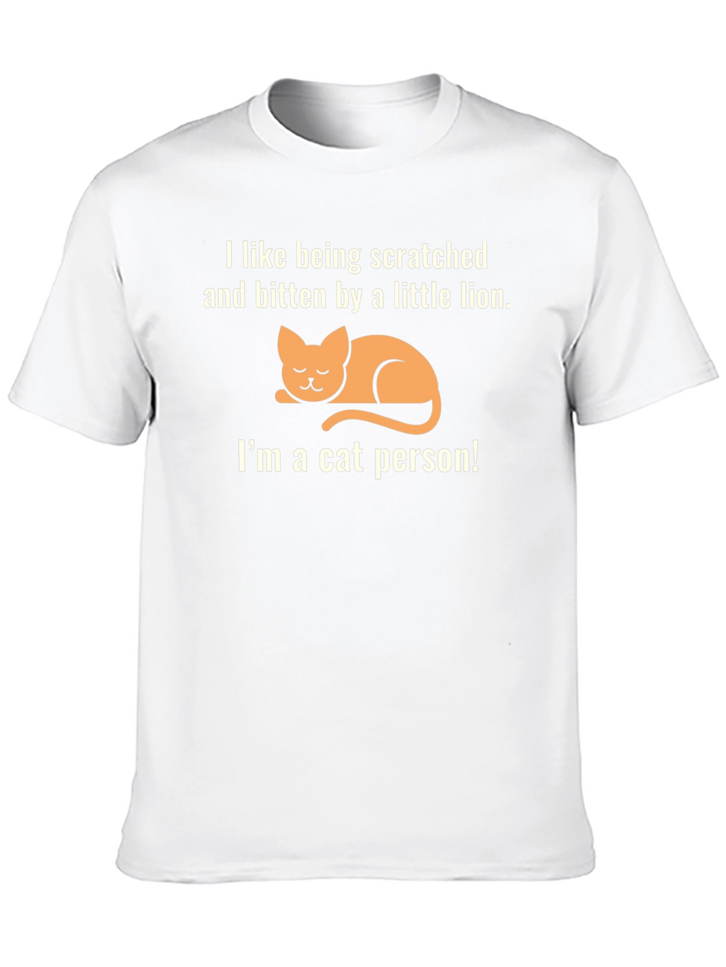 Cat Person T-Shirt - Scratched & Bitten Little Lion